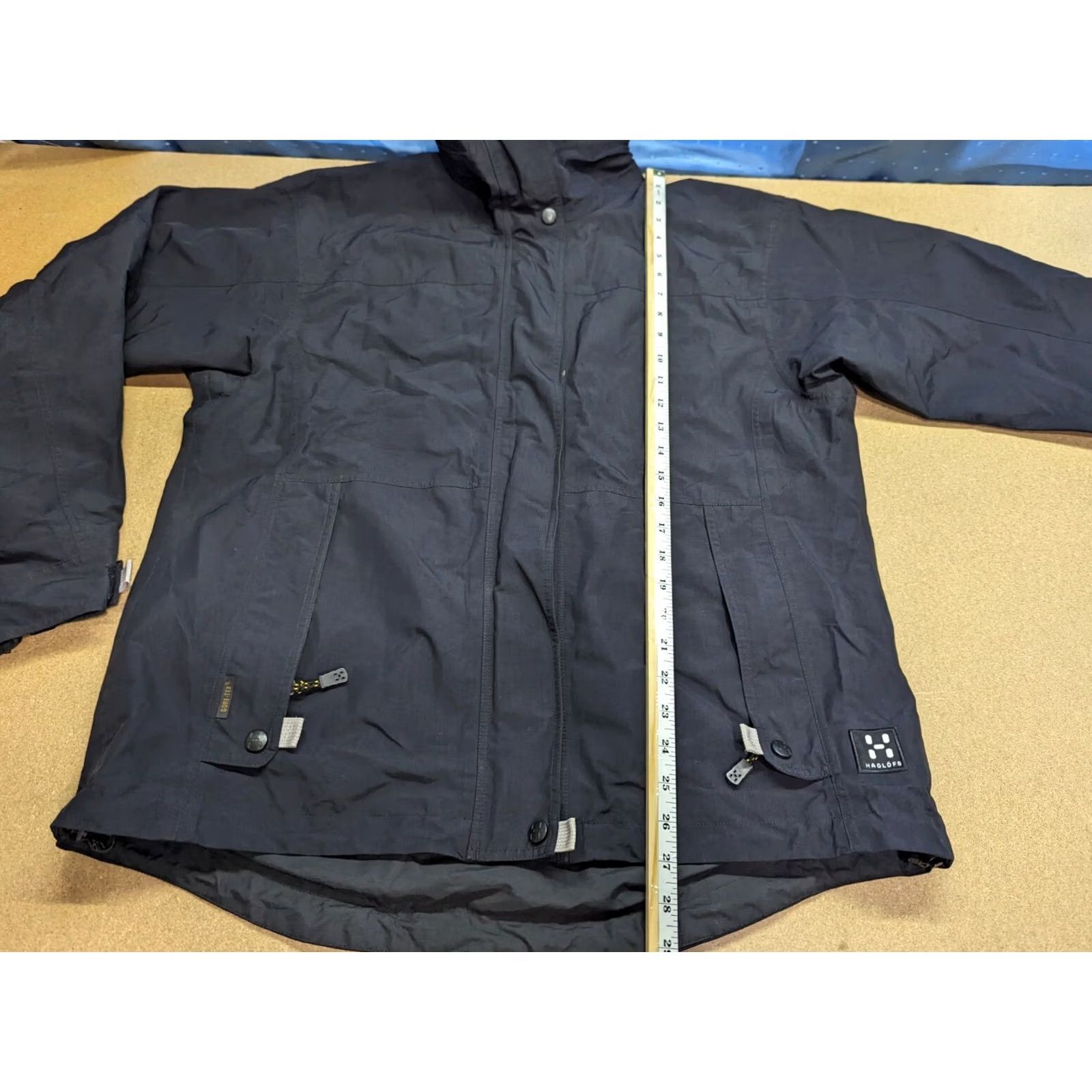 Vintage Haglöfs Womens Gore-Tex Jacket Size 42 Black Full Zip Outdoor Mountain Ski Trekk Shirt Hoodie Womens 42 Black Hooded Water Resistant Quick Dry Size M / US 6-8 / IT 42-44 - 5 Thumbnail