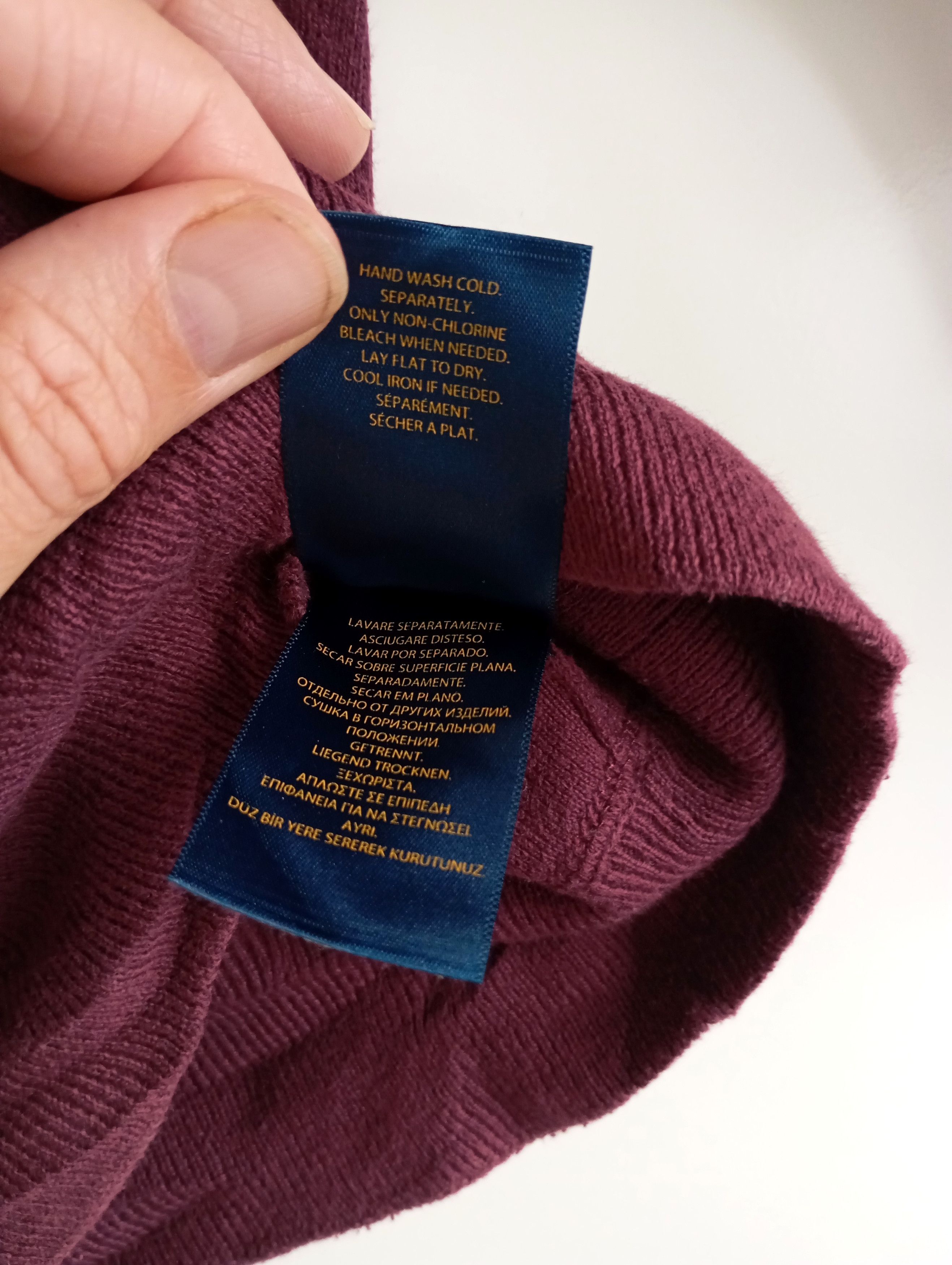 Polo Ralph Lauren Vintage 90s Ralph Lauren Crewneck Sweatshirt Bugurundy Size US M / EU 48-50 / 2 - 11 Thumbnail