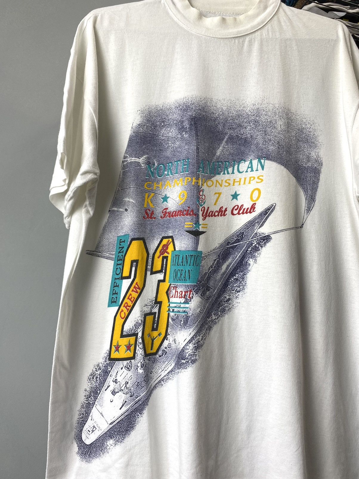 Vintage 1970’s Vintage American Championship Yacht Club T Shirt Size US M / EU 48-50 / 2 - 2 Thumbnail