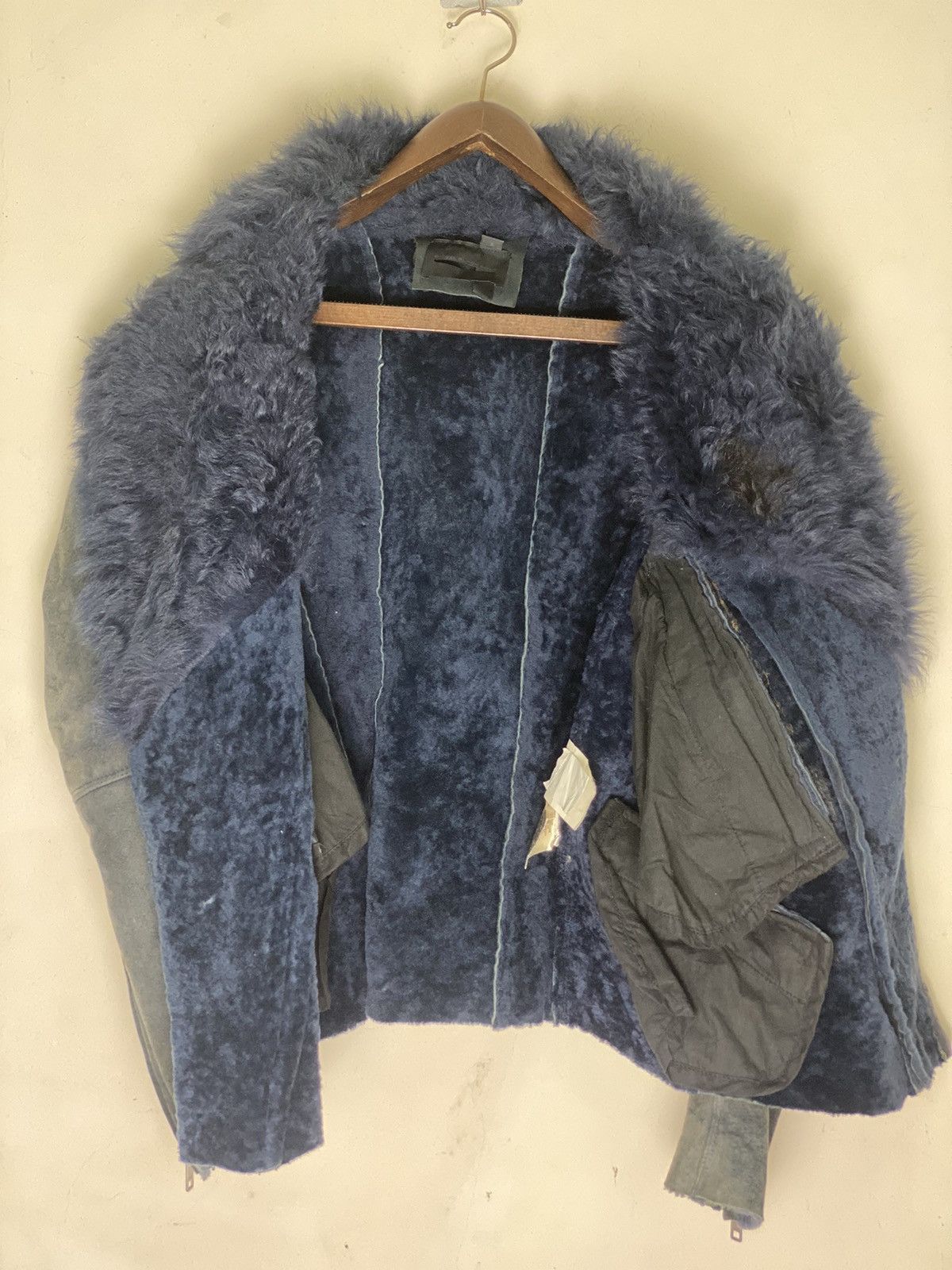If Six Was Nine Vintage Diesel Black Gold Sheepskin leather jacket Size US S / EU 44-46 / 1 - 5 Thumbnail