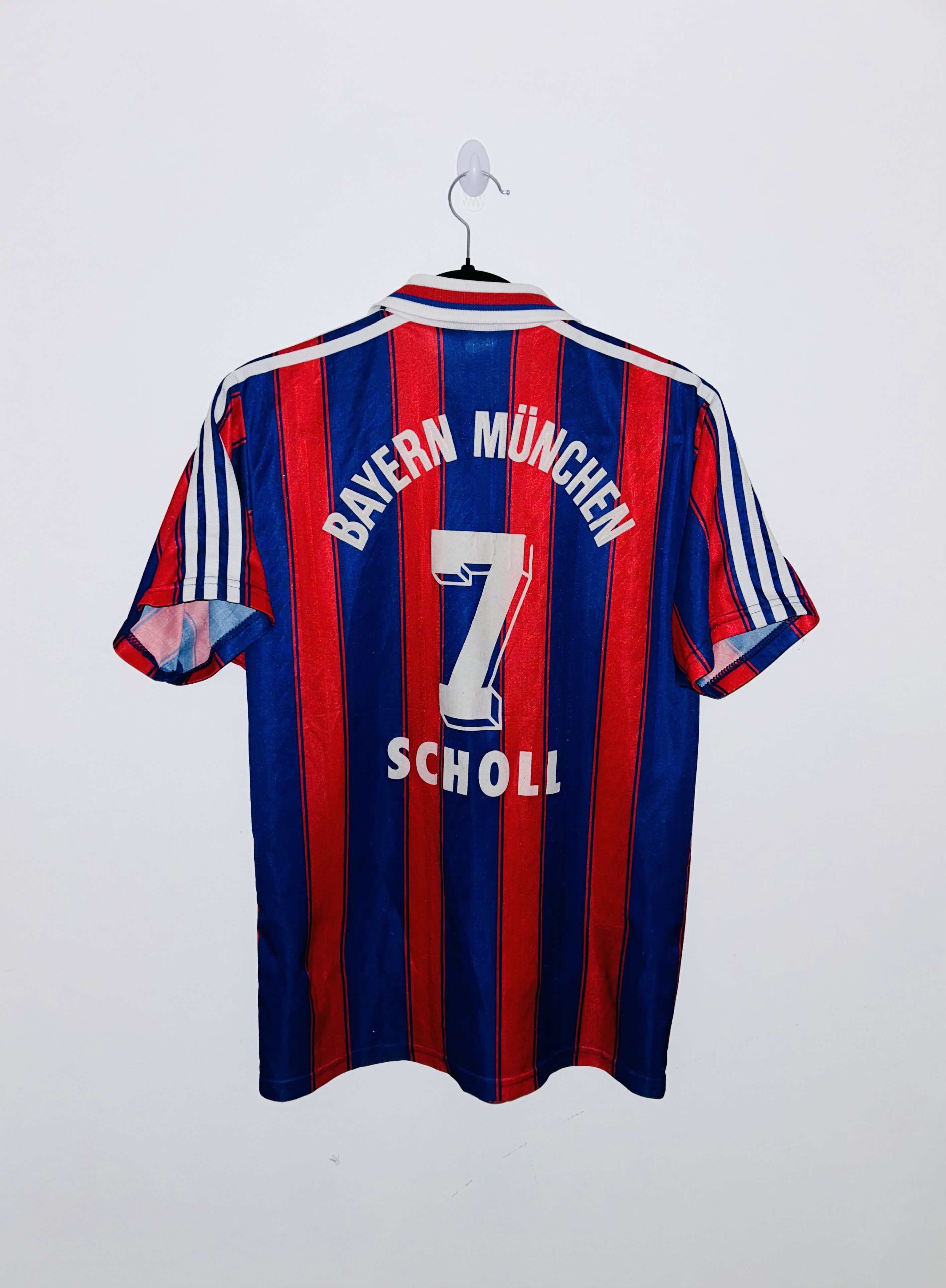 Adidas × Vintage bayern munich 1995/96 scholl home jersey Size US S / EU 44-46 / 1 - 2 Thumbnail