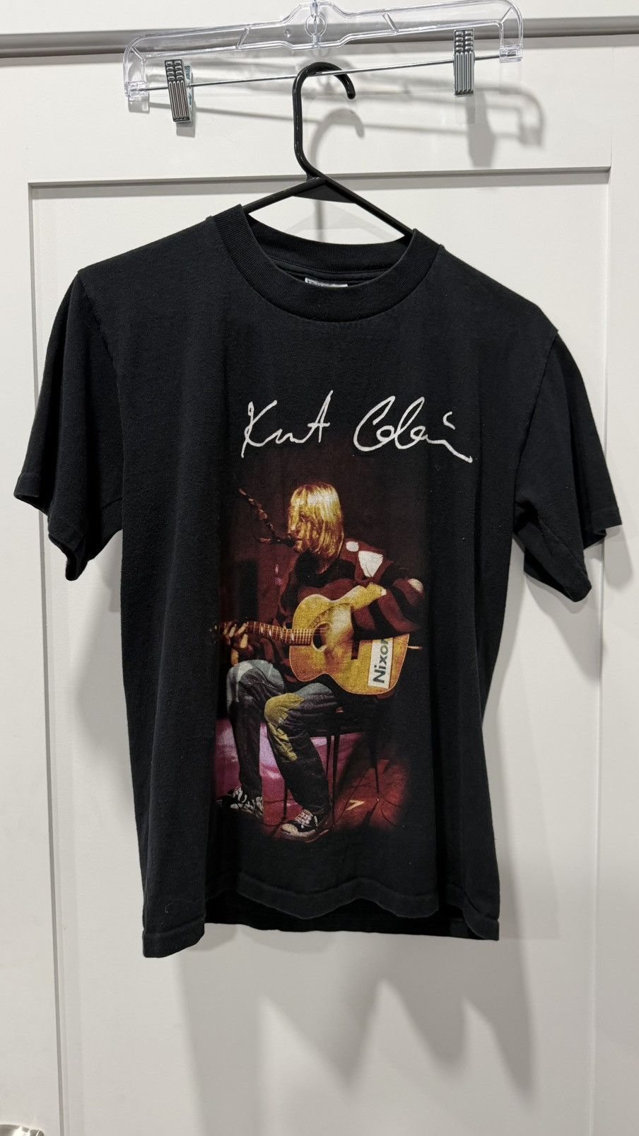 Vintage 90s KURT COBAIN SINGLE STICH T SHIRT Size US M / EU 48-50 / 2 - 1 Thumbnail