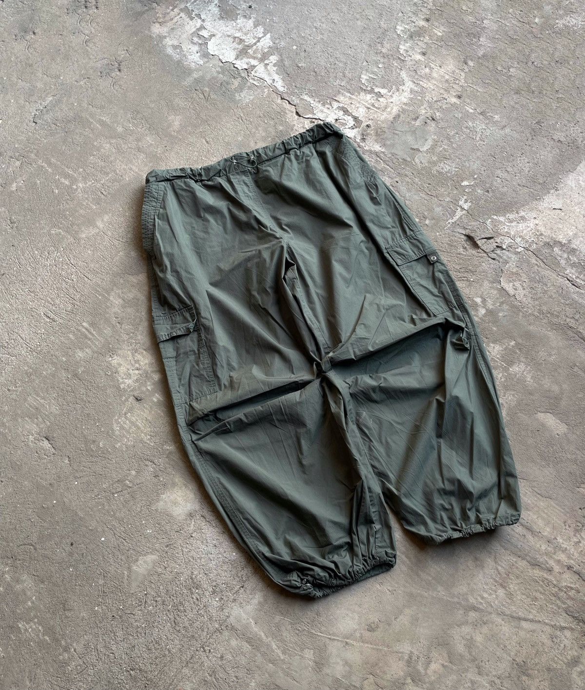 Vintage Vintage Japanese Wide Baggy Parachute Pants Y2K Size US 36 / EU 52 - 2 Thumbnail