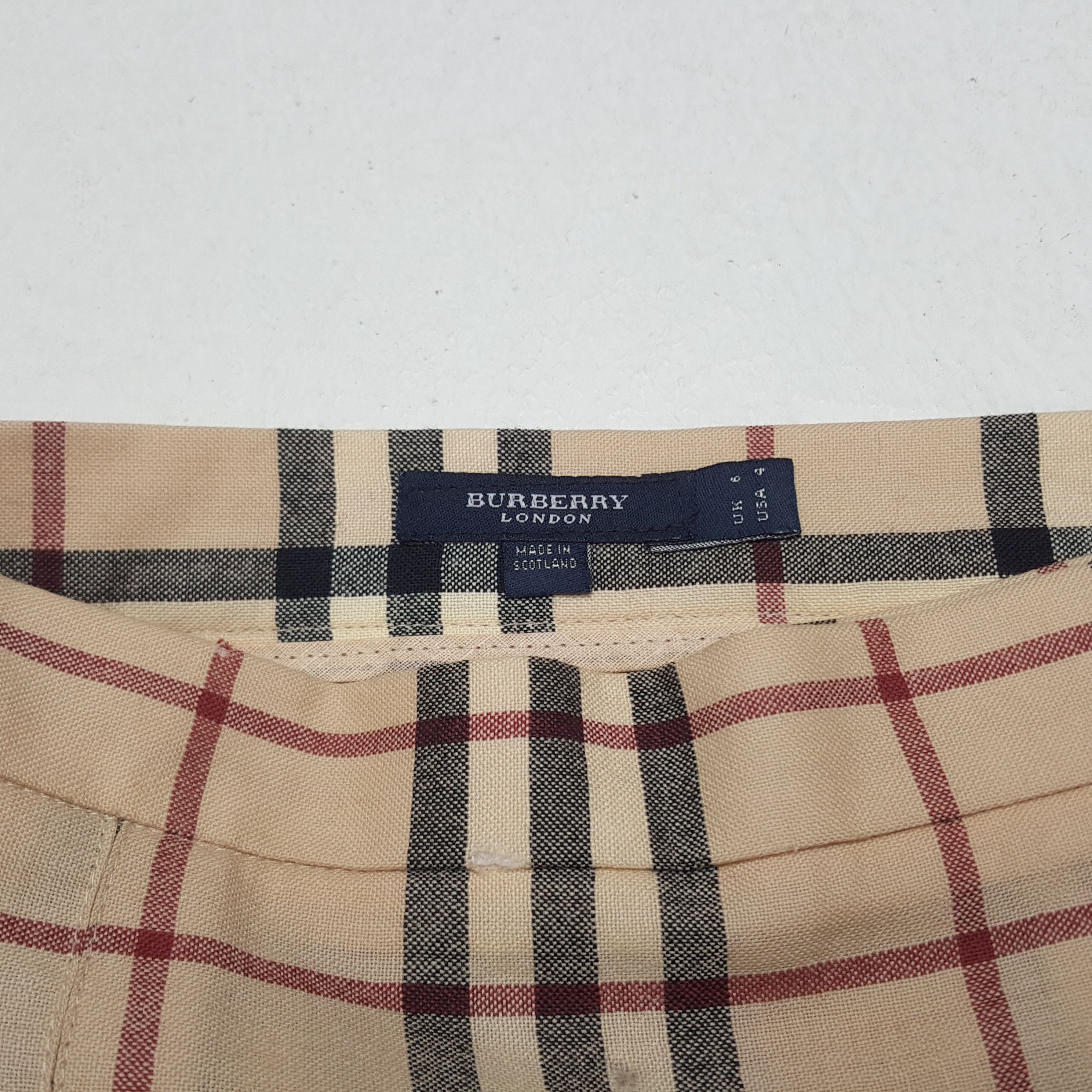 Burberry × Vintage Vintage Burberry London Nova Check Mini Skirt Size 22" - 5 Thumbnail
