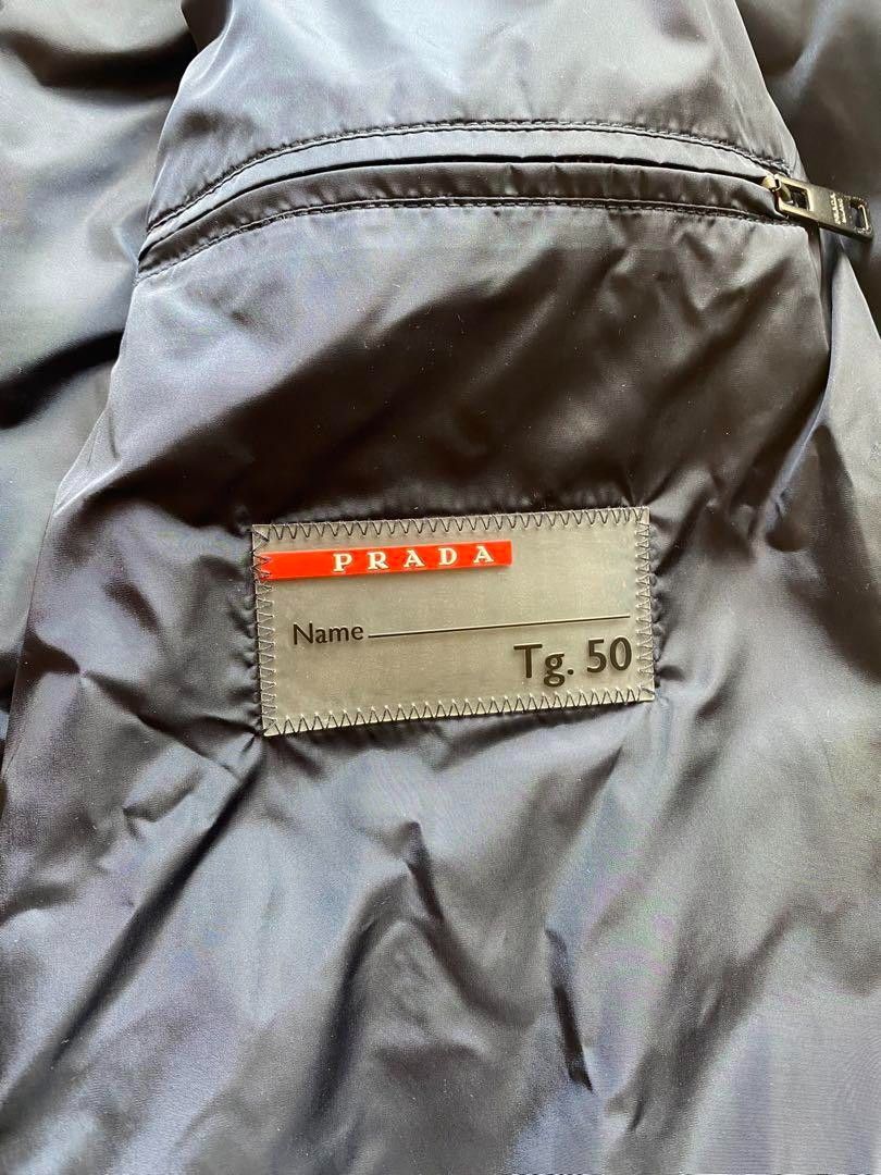 Prada Prada Sport - M Nylon Leather Jacket Navy Red Light Size US M / EU 48-50 / 2 - 7 Thumbnail