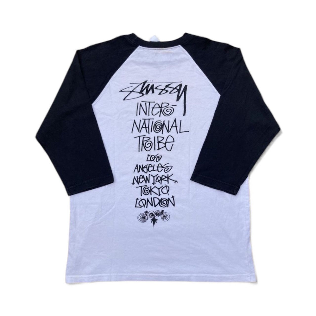 Stussy Vintage Stussy Baseball Tee Raglan Backhit Shirt Size US L / EU 52-54 / 3 - 1 Thumbnail