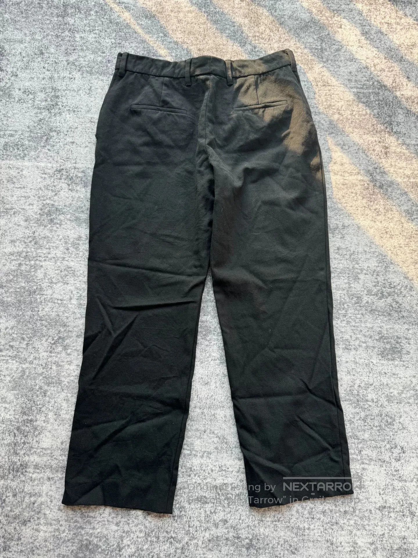 Prada Prada Black Trousers with Triangle Pendant. Size US 42 / EU 58 - 2 Thumbnail