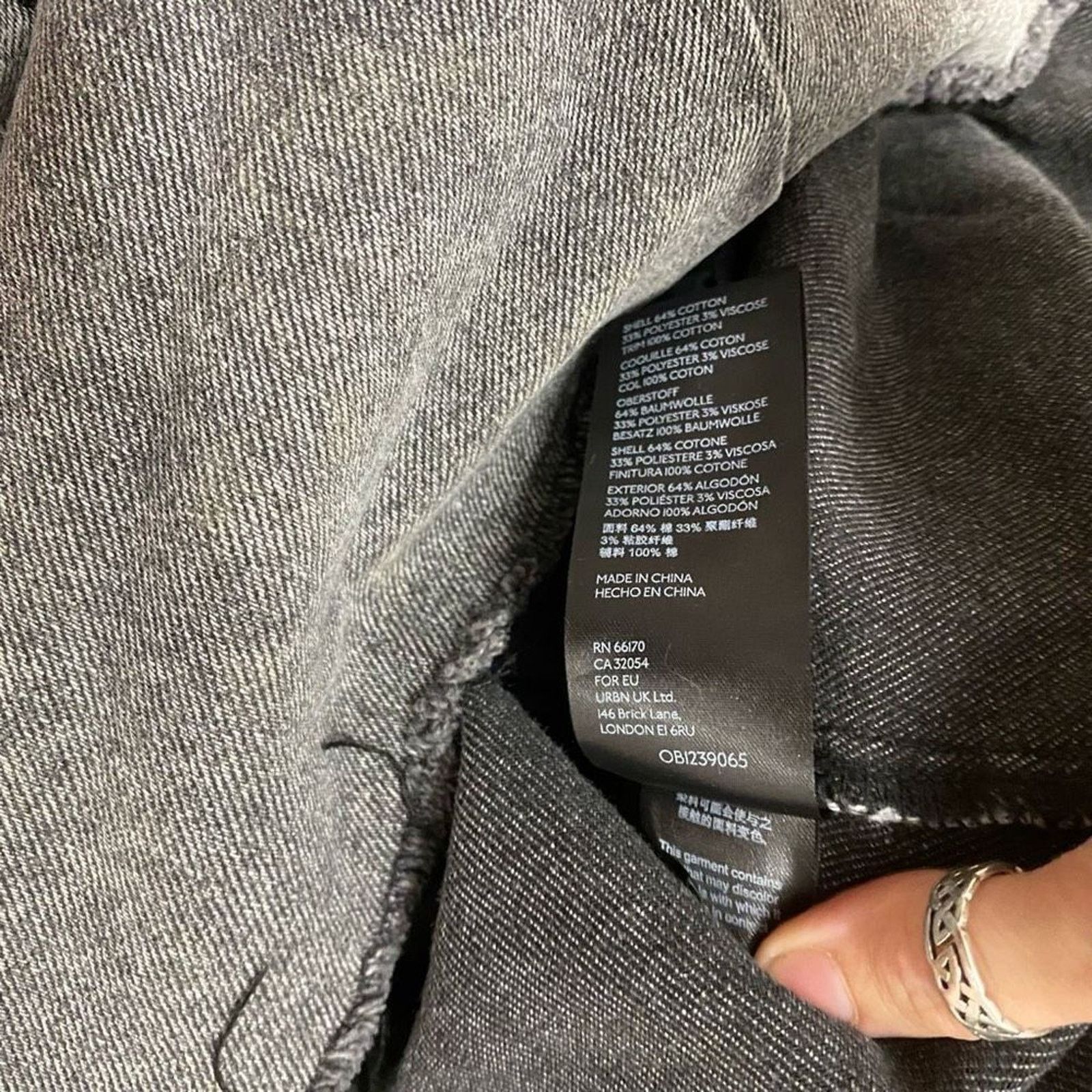 Free People Free People Denim Mini Skirt, Gray Jean Size 27 (US 4), $78 Size 27" / US 4 / IT 40 - 5 Thumbnail