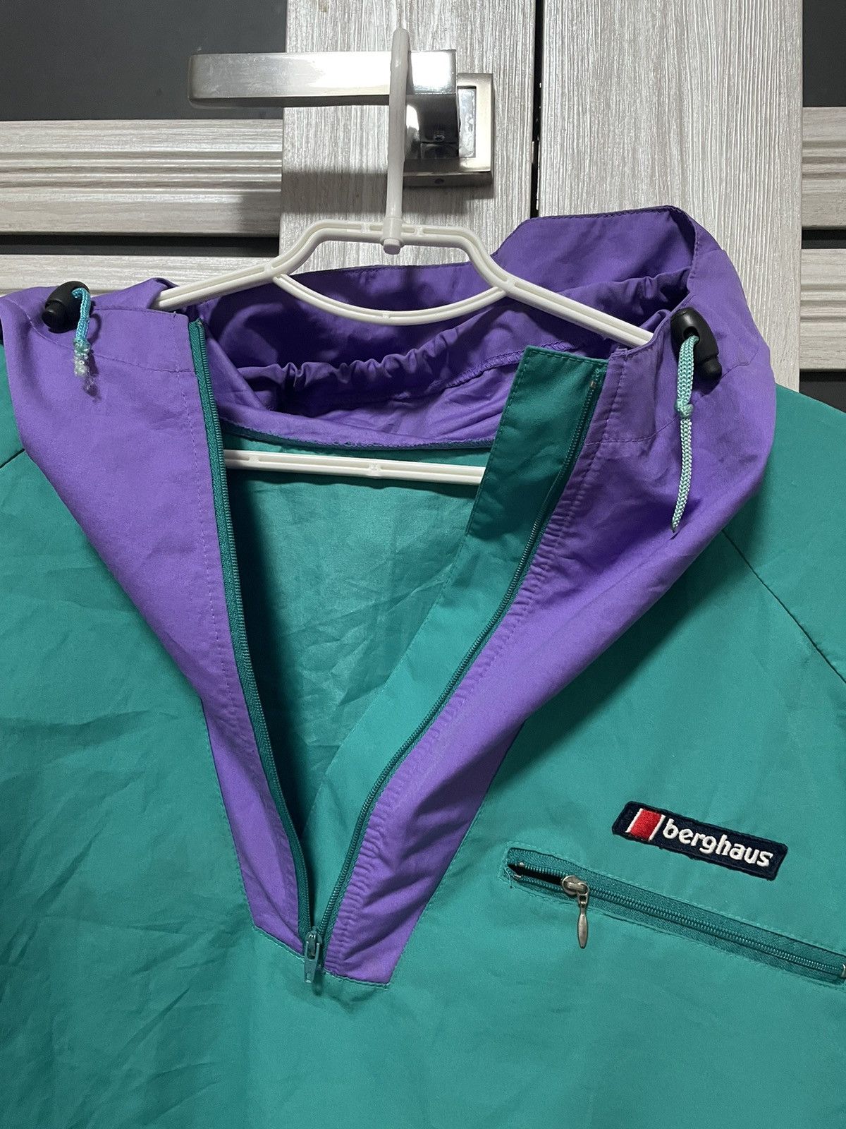 Berghaus × Vintage Archive 80s Berghaus Vintage Windbreaker 1/4 Zip Jacket Rare Size US M / EU 48-50 / 2 - 13 Thumbnail