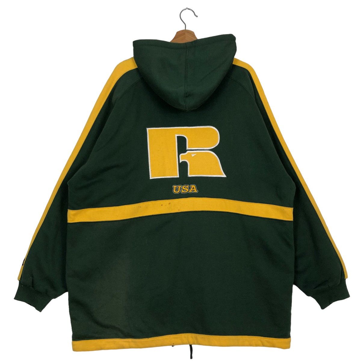 Japanese Brand 🔥90’s Rare Vintage Russell Athletic Hoodie Jacket Big Logo Size US L / EU 52-54 / 3 - 8 Thumbnail