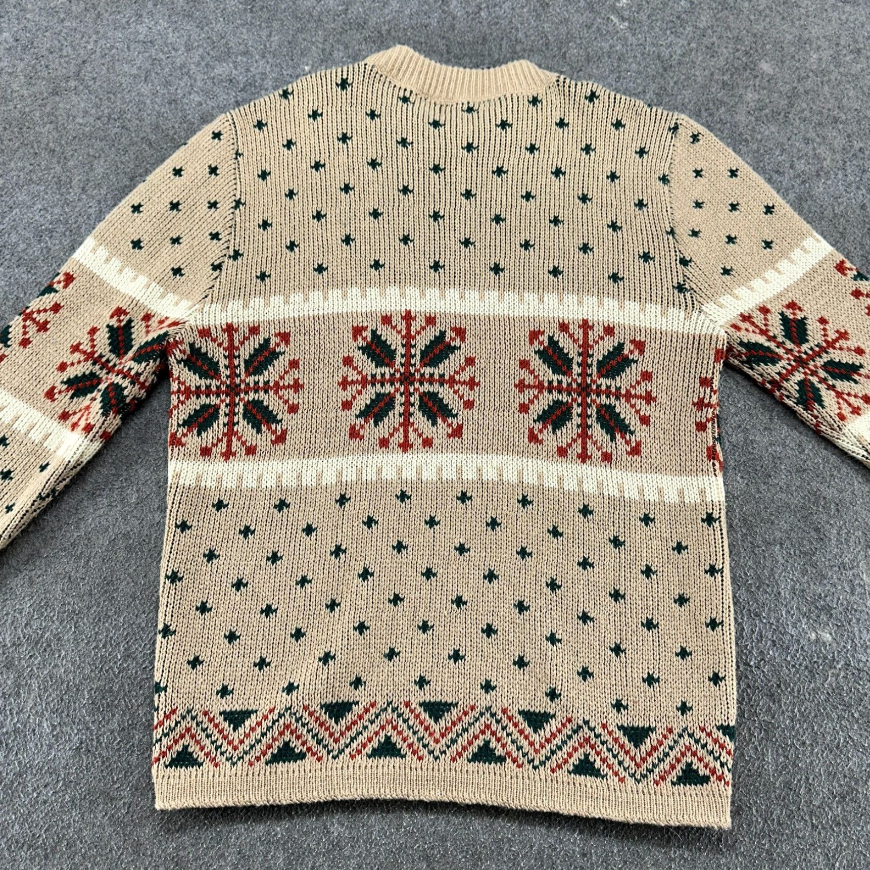 Vintage VINTAGE Christopher Michael Sweater Mens L Beige Fair Isle 80s 90s Knit Pullover Wool Acrylic Crew Neck Long Sleeve Regular Size US L / EU 52-54 / 3 - 5 Thumbnail