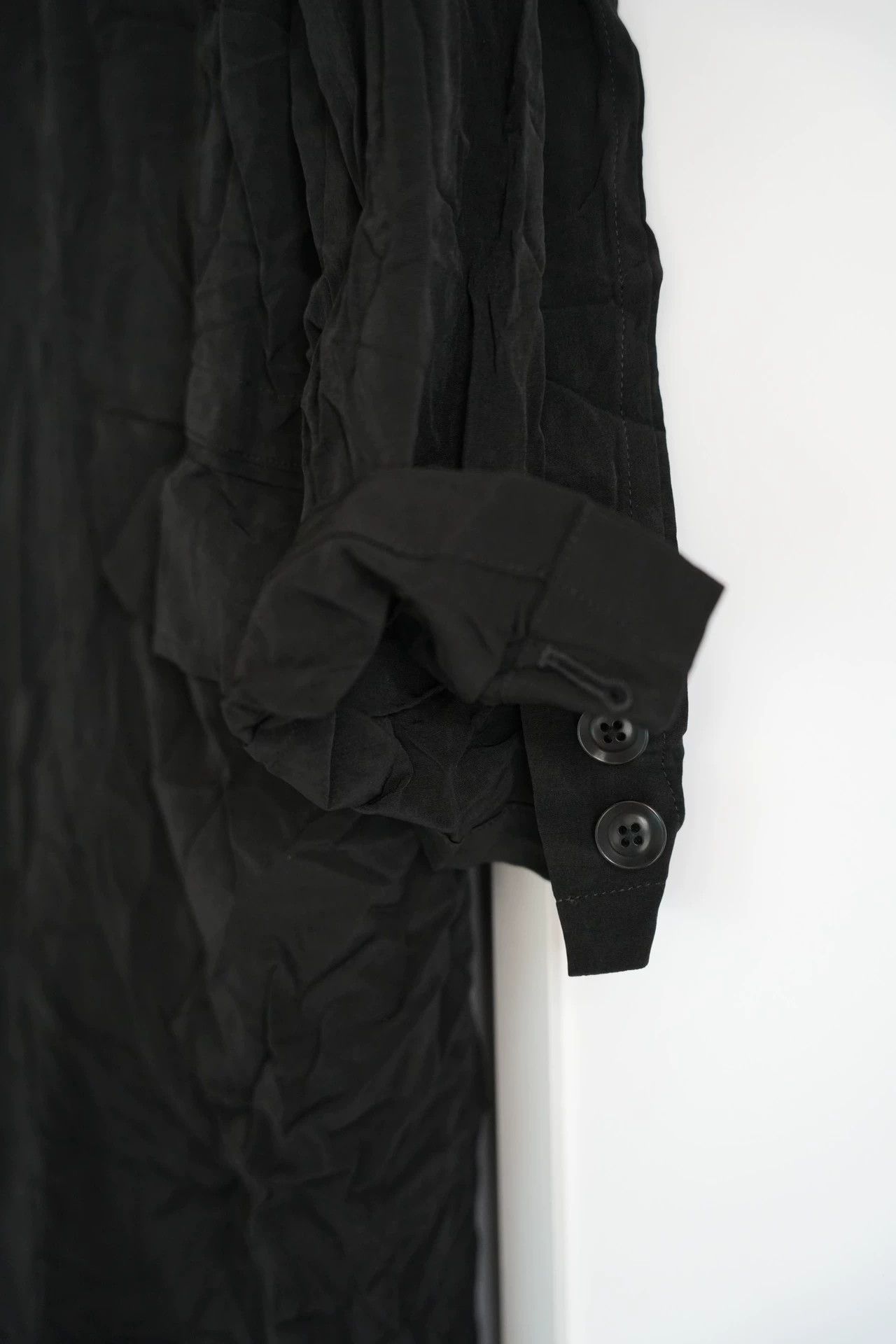 Yohji Yamamoto Yohji Yamamoto 19AW Pour Homme Crinkled Acet Coat Size US M / EU 48-50 / 2 - 4 Thumbnail