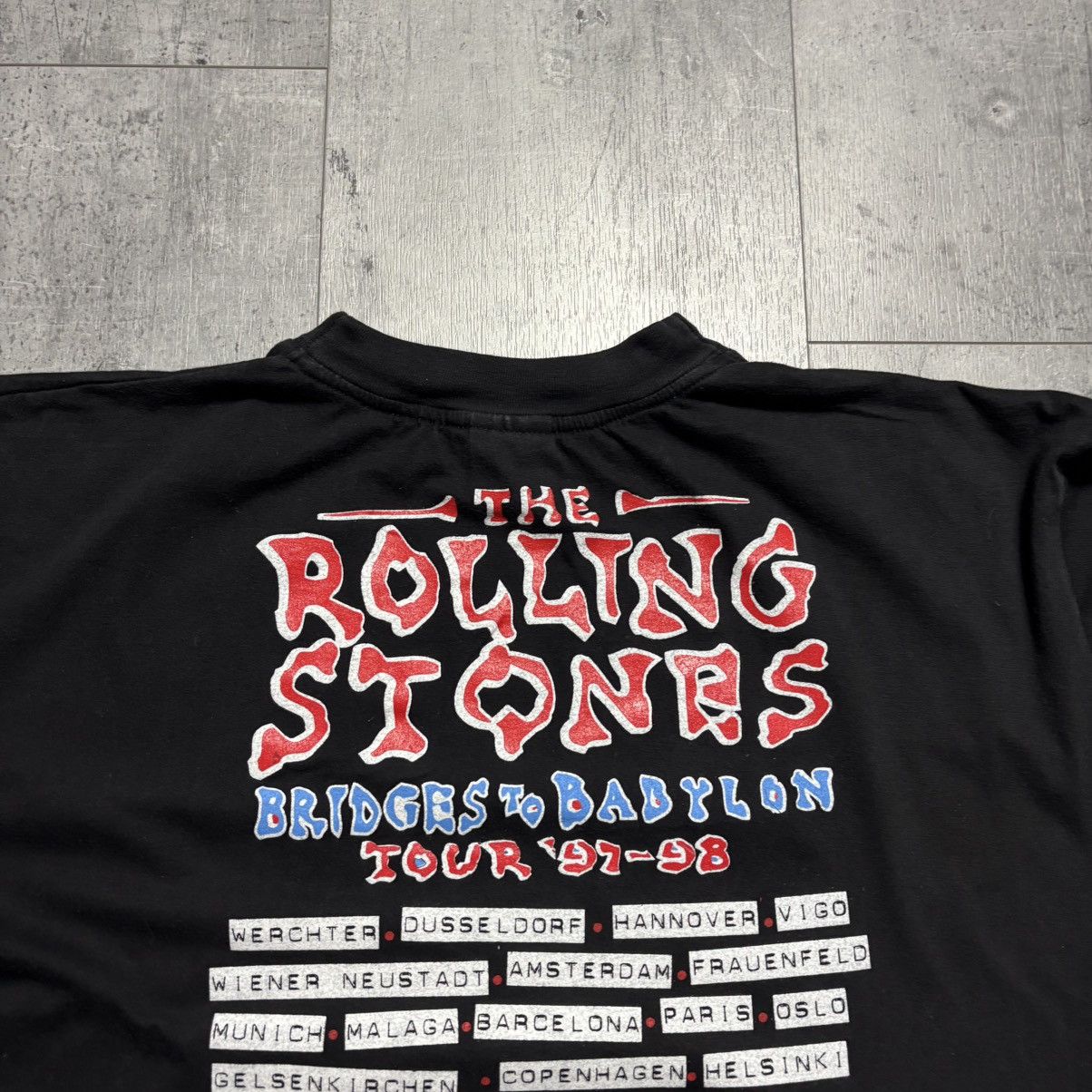 The Rolling Stones Vintage 1990’s The Rolling Stones Bridges to Babylon T-shirt Size US L / EU 52-54 / 3 - 15 Thumbnail