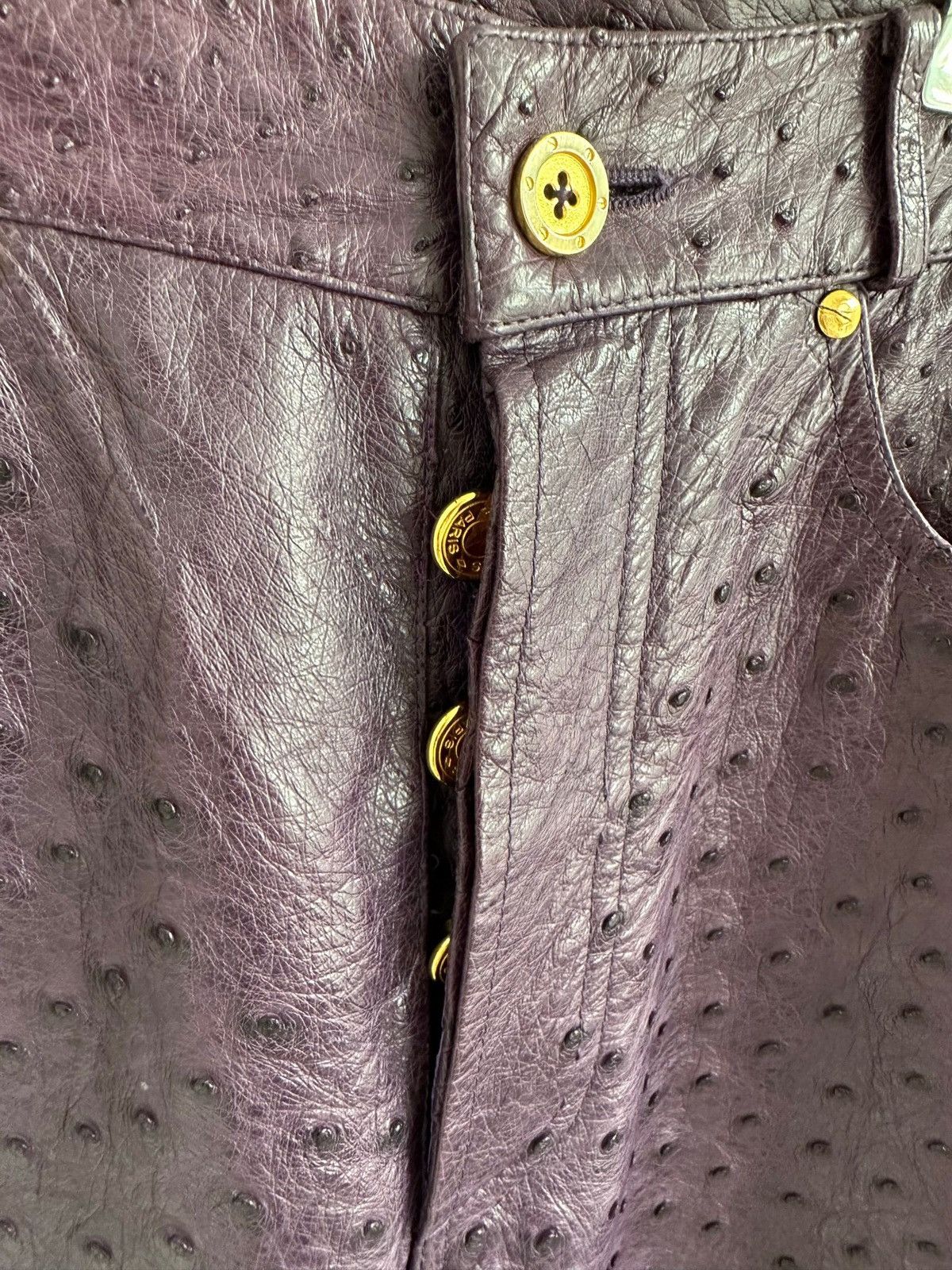 Hermes Hermes Real Ostrich Leather Pants early 90 Size 30" / US 8 / IT 44 - 4 Thumbnail
