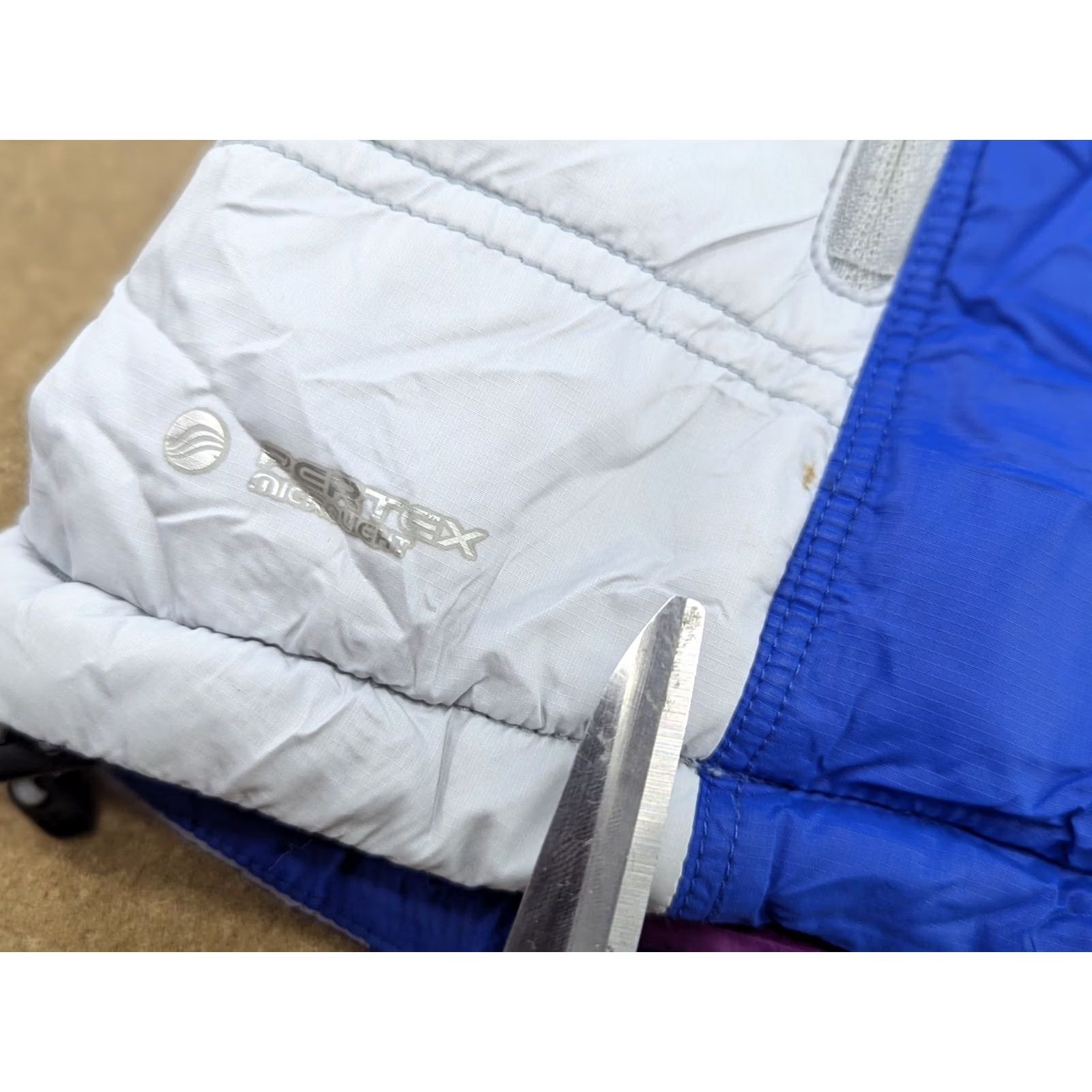 Berghaus Berghaus Extrem Womens Jacket Sz 12 Outdoor Hooded Primaloft Blue White Multicolor Water Resistant Full Zip Softshell Jacket Womens Size XL / US 12-14 / IT 48-50 - 6 Thumbnail