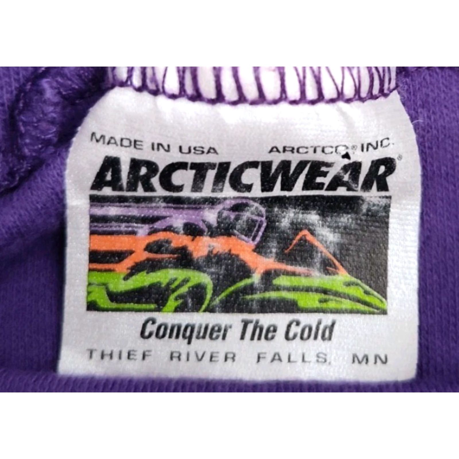 Vintage VINTAGE Arctic Cat Turtleneck Shirt Long Sleeve Unisex Adults Small Purple 90s Winter Cozy Made in USA Size US S / EU 44-46 / 1 - 5 Thumbnail