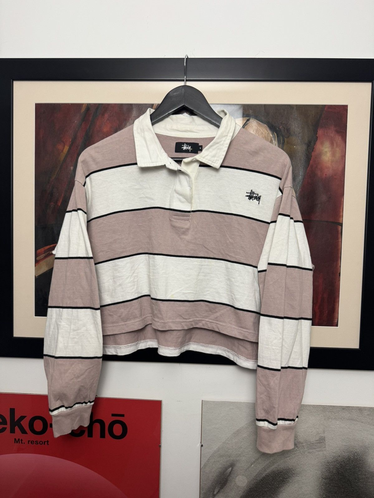 Stussy Stussy Crop Top Polo Longsleeve Mini Logo Australia Release Size M / US 6-8 / IT 42-44 - 1 Thumbnail