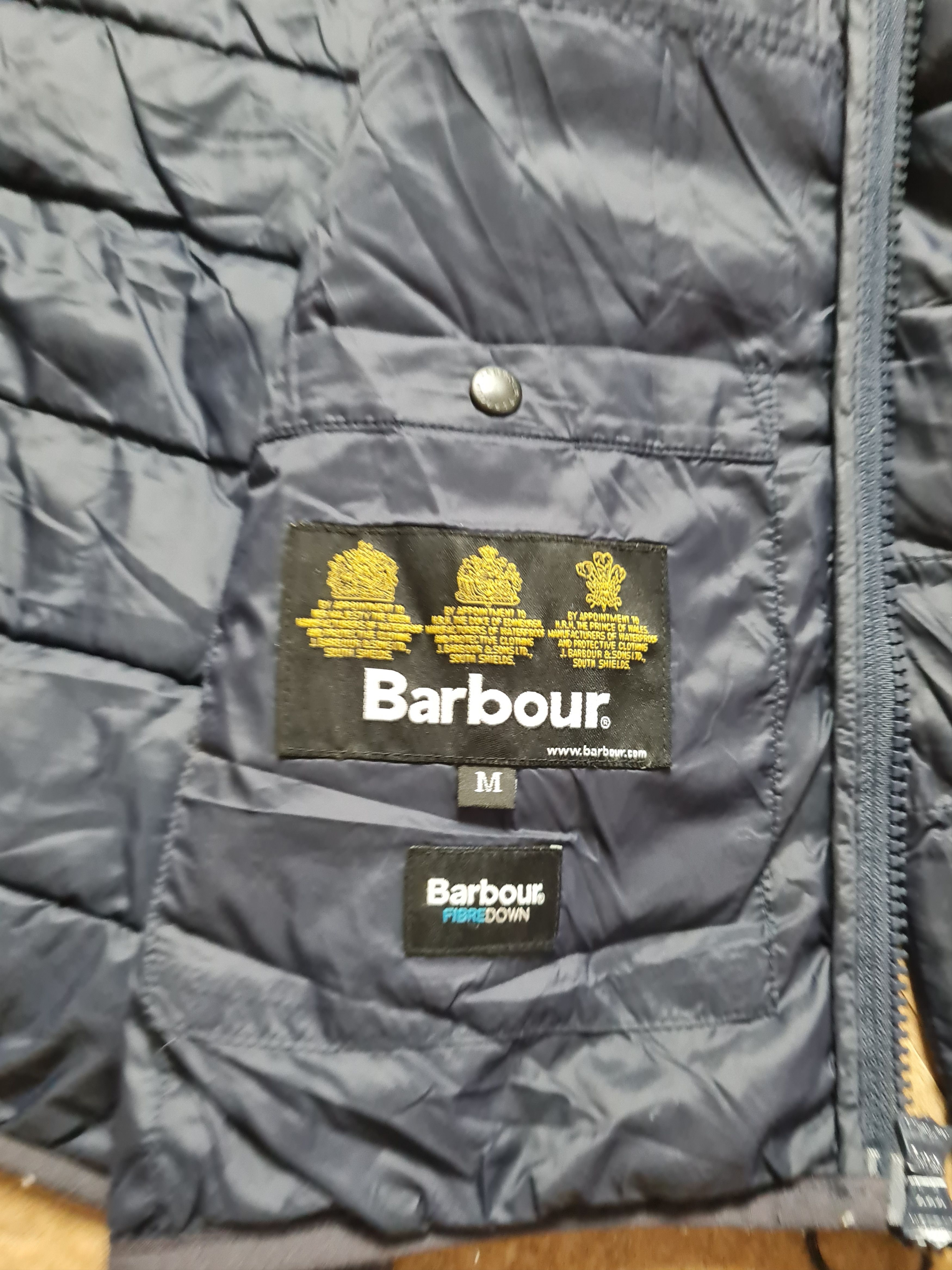 Barbour Jackets Navy Blue Barbour Full Zip Puffer Fibtre down Coat Size US M / EU 48-50 / 2 - 20 Thumbnail