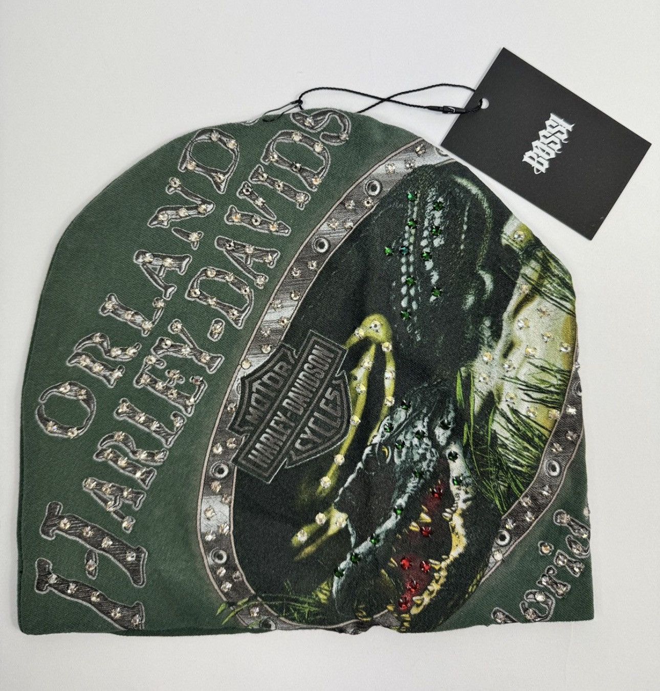 Bossi Sportswear HARLEY DAVIDSON RHINESTONE EMBELLISHED BEANIE Size ONE SIZE - 1 Thumbnail