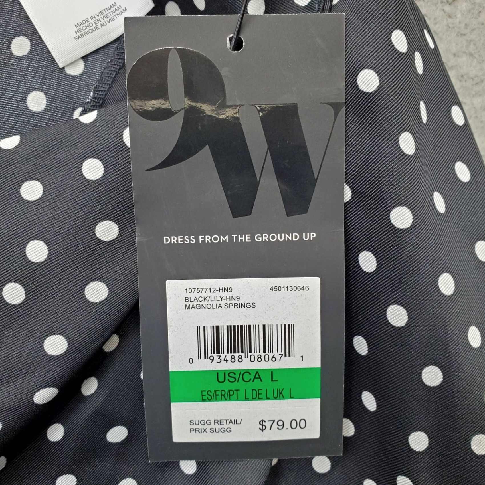 Nine West Nine West Womens Skirt Knee Length Flared Polka Dot Side Zip L Multicolor NWT Womens Size L Size 36" / US 14 / IT 50 - 6 Thumbnail