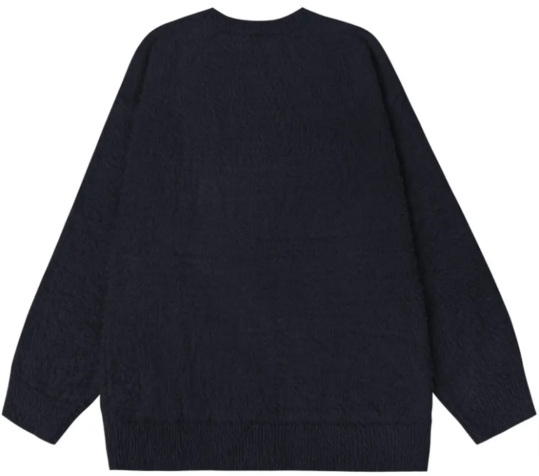 Japanese Brand × Vintage "Black Eye-L" Fluffy Pullover Size US L / EU 52-54 / 3 - 2 Thumbnail