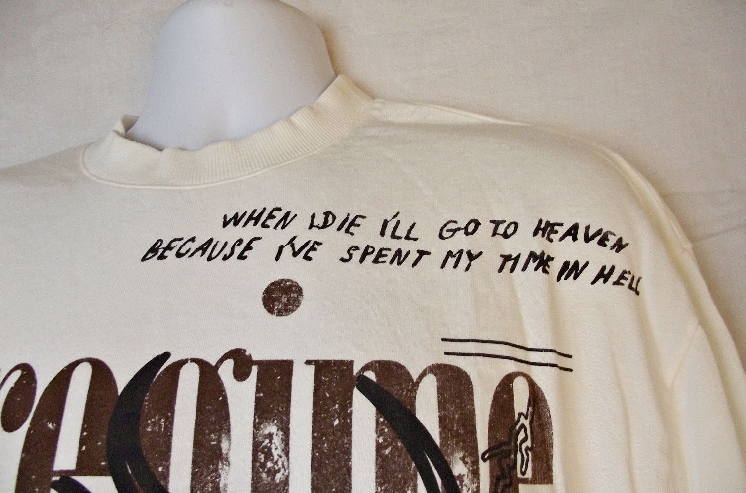 Civil Regime Graphic Tee Shirt White Skull Snake Roses From Concrete Med Size US M / EU 48-50 / 2 - 3 Thumbnail