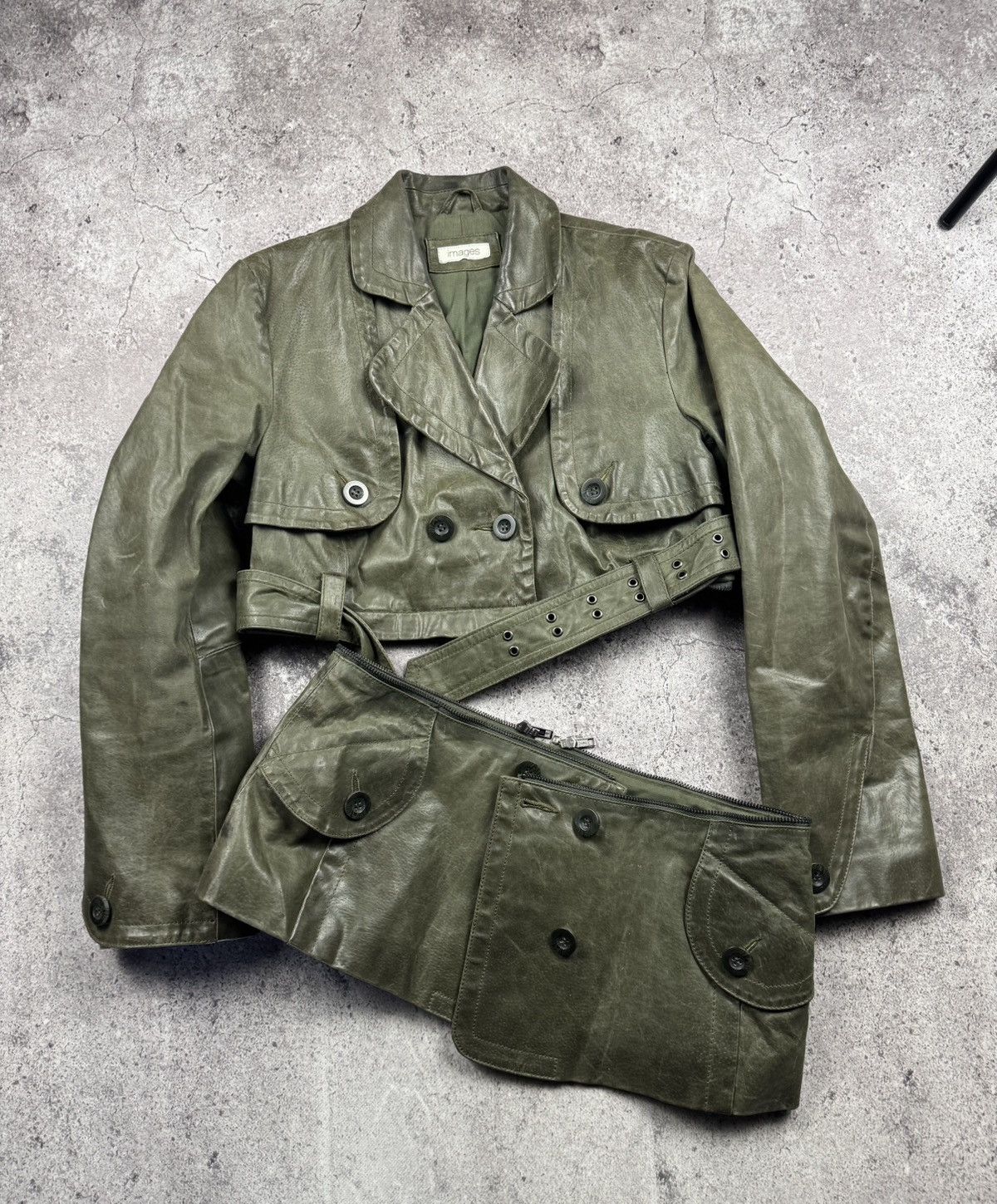 Japanese Brand AVANT GARDE CROPPED REAL LEATHER JACKET RICK OWENS STYLE Size M / US 6-8 / IT 42-44 - 2 Thumbnail