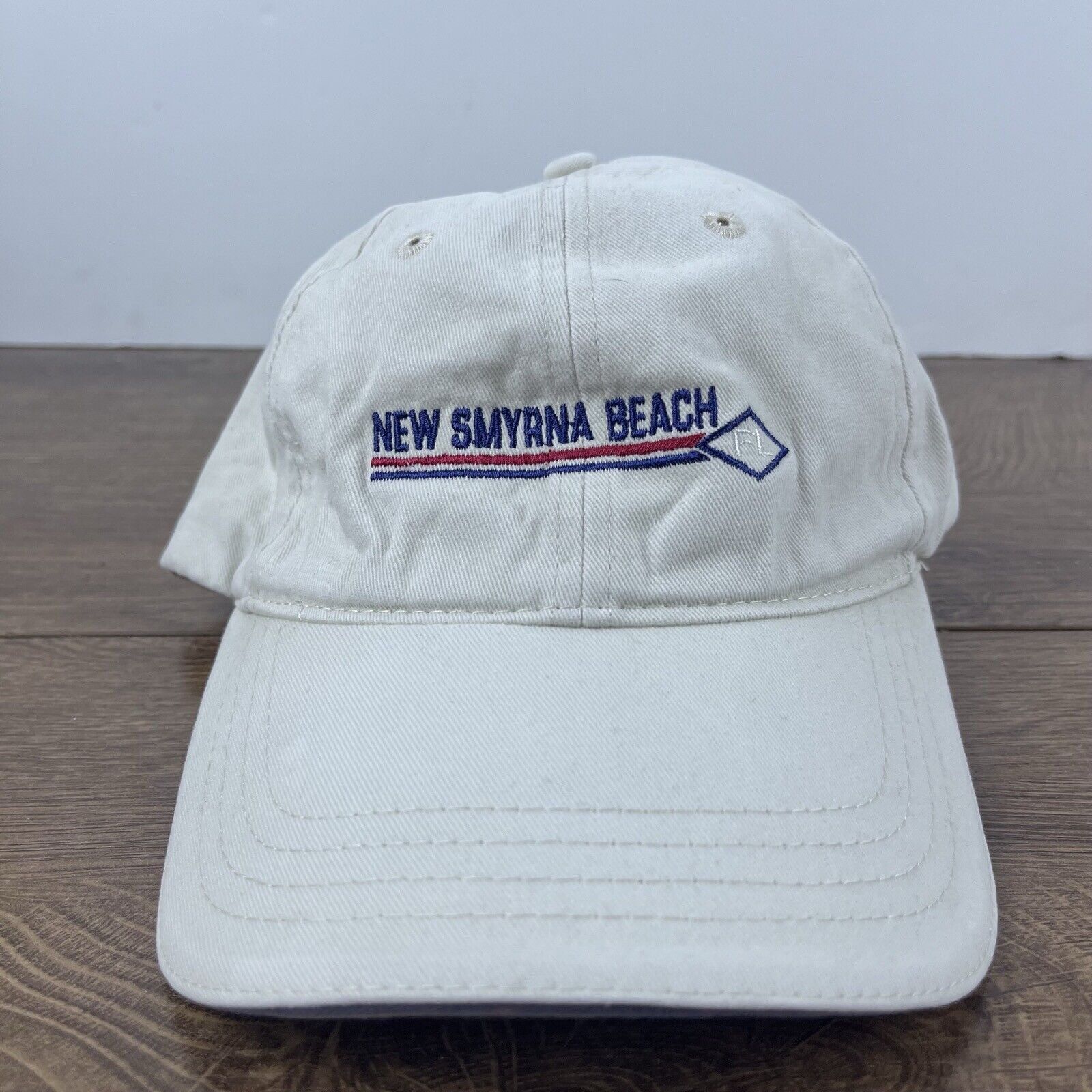 Other New Smyrna Beach Florida Hat White Cap Hat Adjustable Hat Wh Size ONE SIZE - 2 Thumbnail