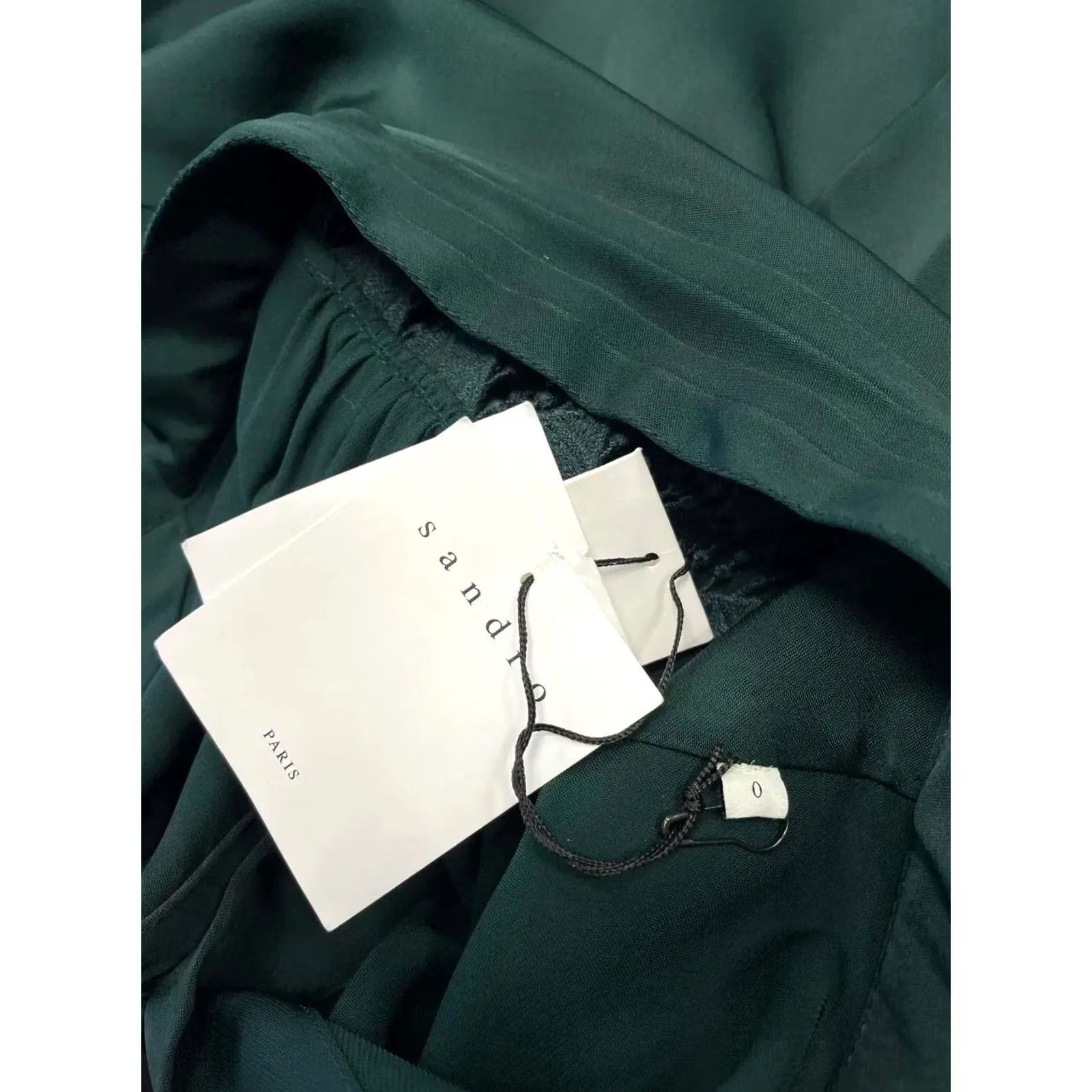 Sandro Sandro Blouse Women XS Green Button Top Size XS / US 0-2 / IT 36-38 - 6 Thumbnail