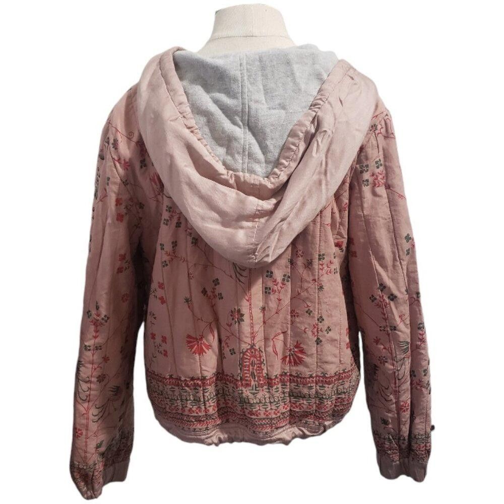Free People CT1941 Free People Rose Quilted Zip Front Hoodie Jacket L Size L / US 10 / IT 46 - 5 Thumbnail