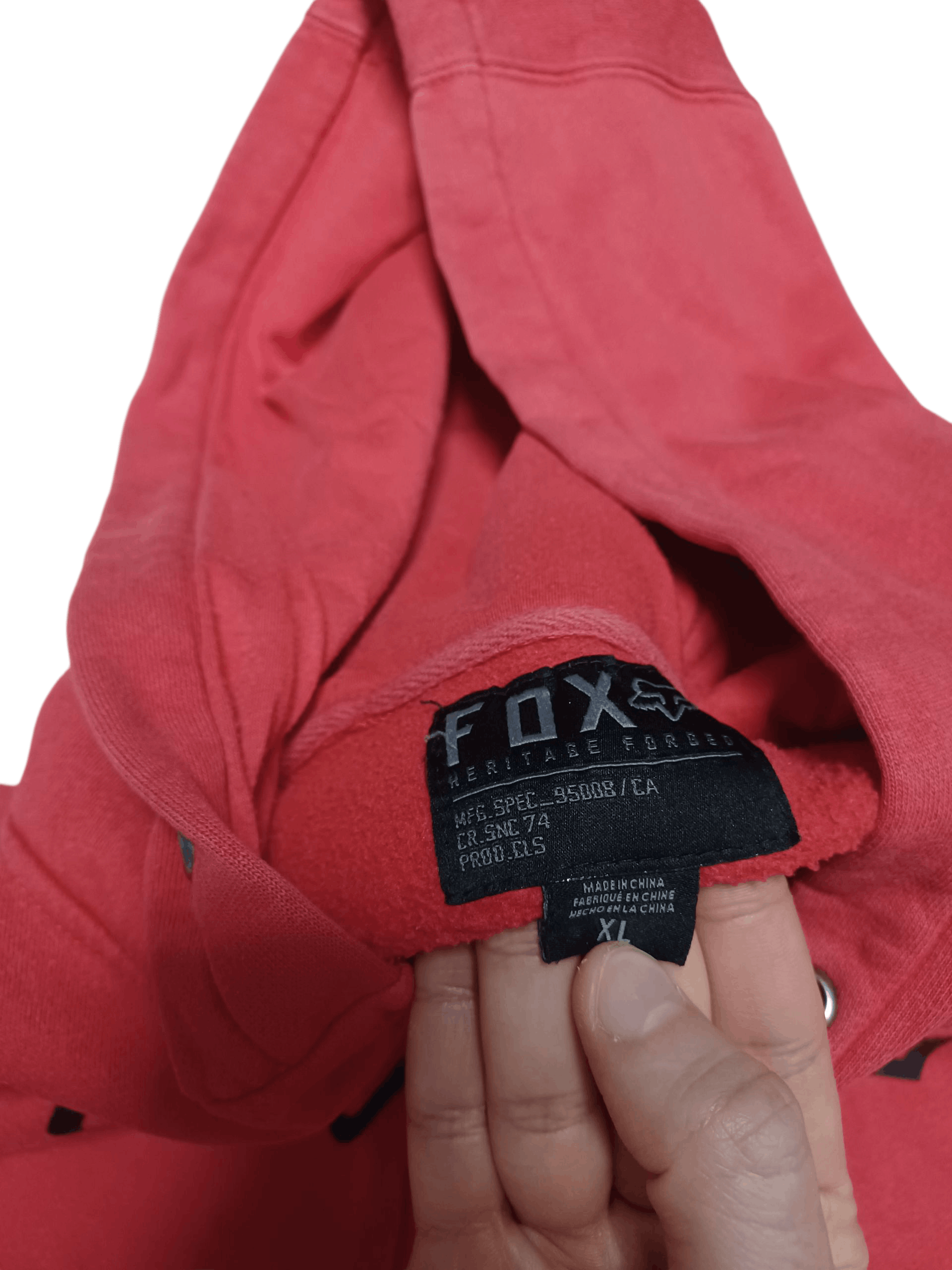 Fox Racing FOX RACING VINTAGE BIG LOGO DIRTY ZIP HOODIE Size US XL / EU 56 / 4 - 5 Thumbnail