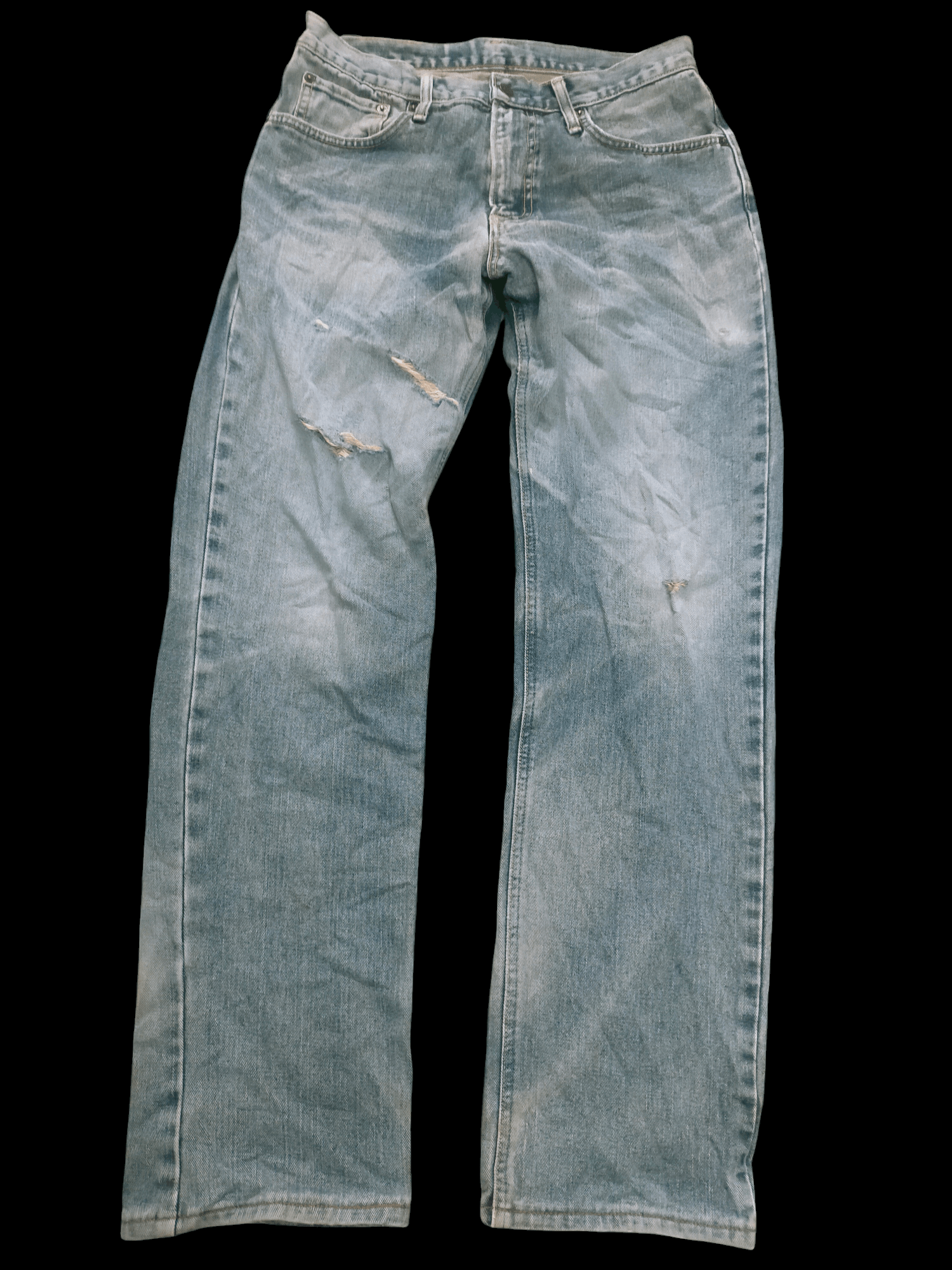 Edwin × If Six Was Nine × Vintage 🔥Mudwash🔥Edwin 404 Distressed Straight Cut Jeans Size US 31 - 1 Thumbnail