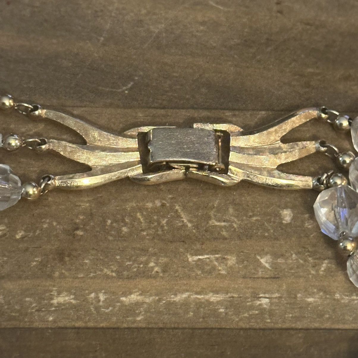 Other × Vintage Vintage Napier layered clear faceted bead necklace Size ONE SIZE - 4 Thumbnail
