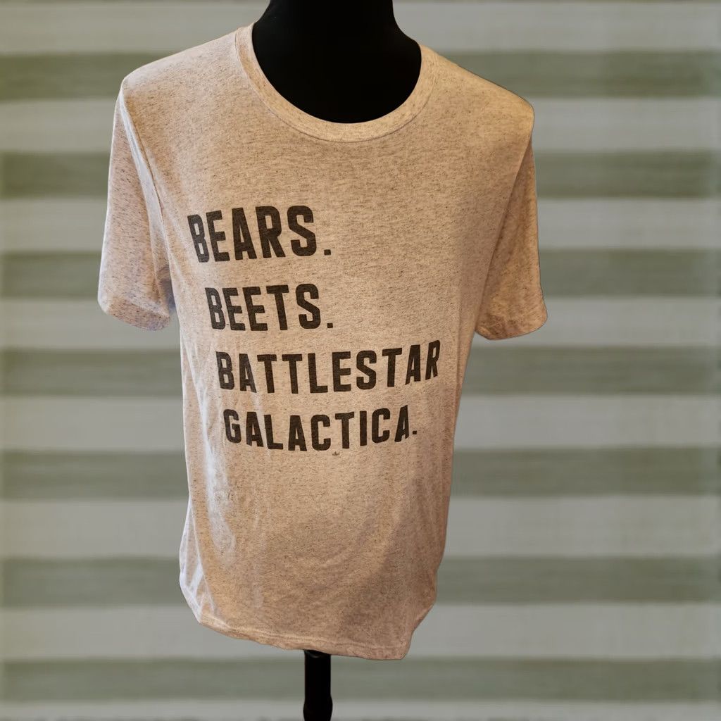 Vintage The Office Bears Beets Battlestar Galactica T Shirt Size Large Gray Size US L / EU 52-54 / 3 - 1 Preview