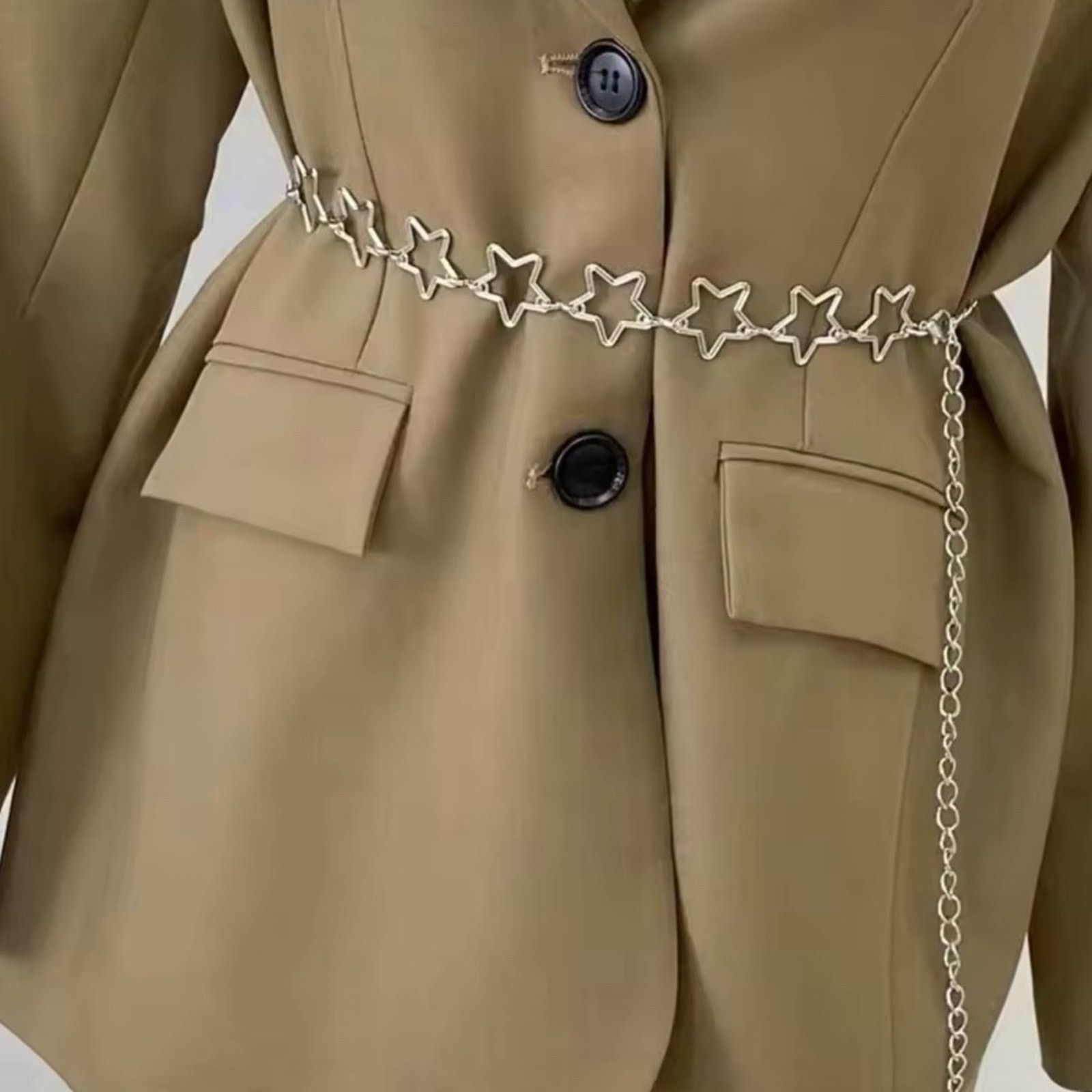 Other Waist Retro Starts Celestial Belt Stars Dress Waist Chain Size ONE SIZE - 2 Thumbnail