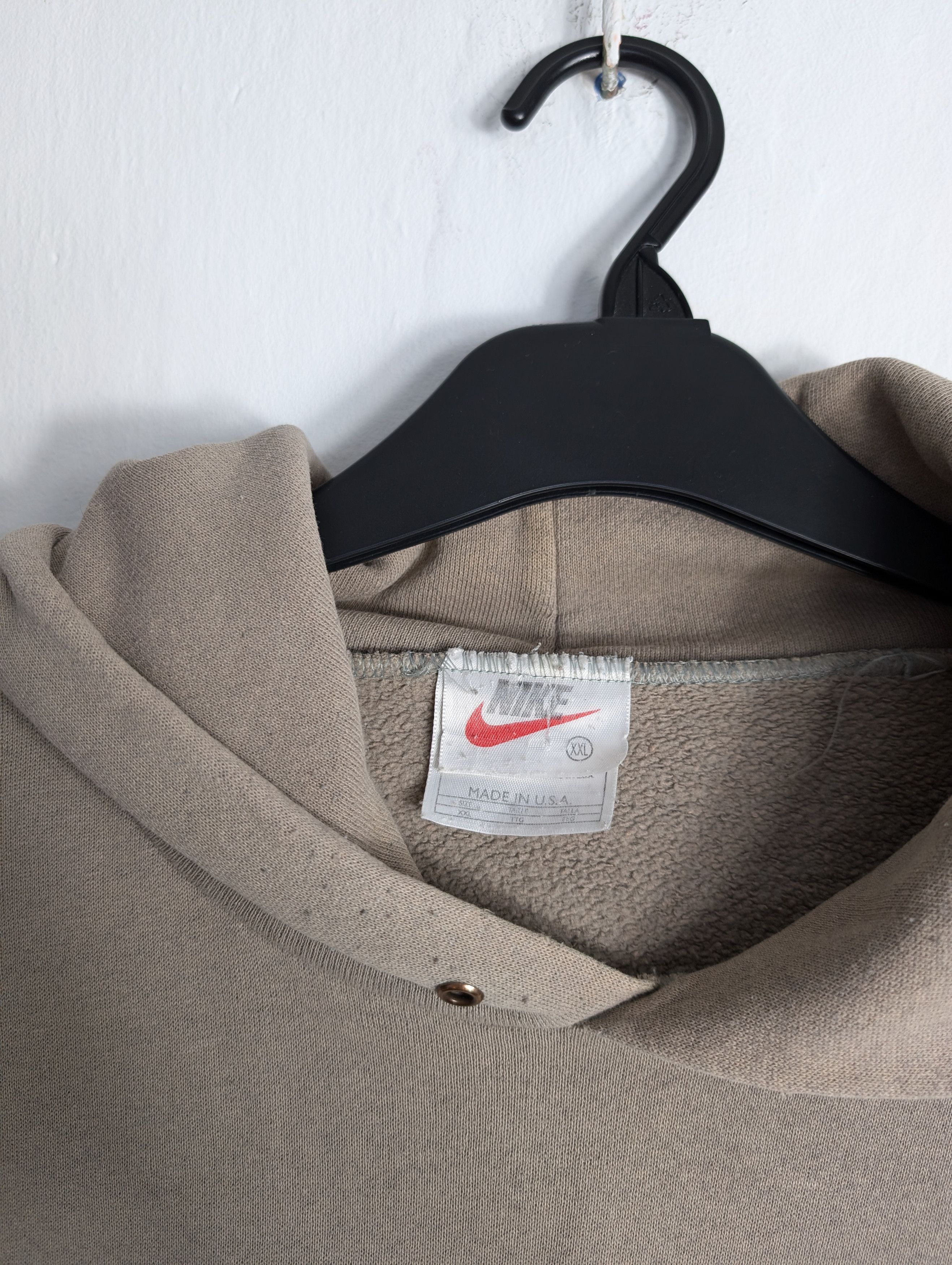 Nike Vintage 90s Nike Made in USA Hoodie Y2K Boxy Sand XXL Size US XXL / EU 58 / 5 - 3 Thumbnail