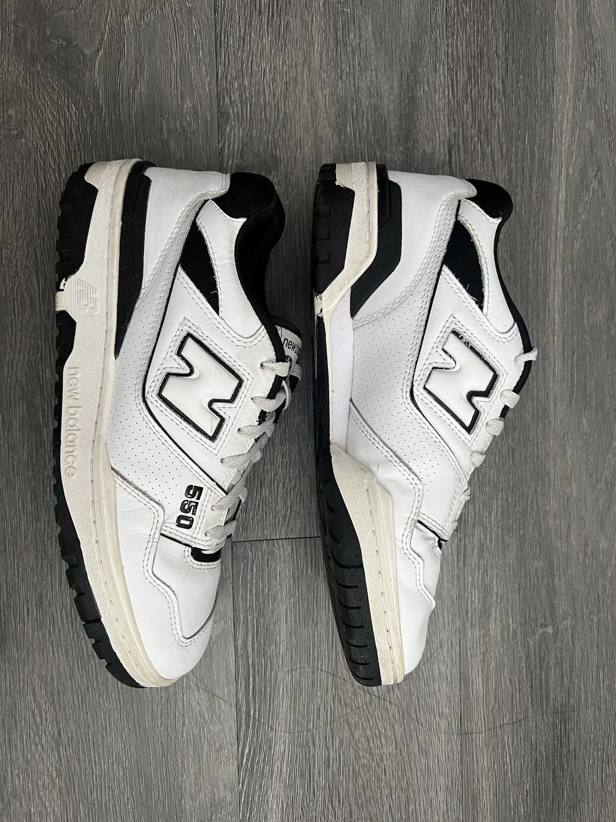 New Balance New Balance 550s Black/White Size US 10 / EU 43 - 2 Thumbnail