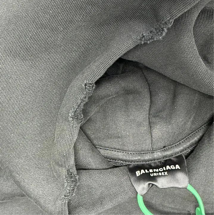 Balenciaga Balenciaga Black Hooded Sweatshirt for Unisex. Size US M / EU 48-50 / 2 - 2 Thumbnail