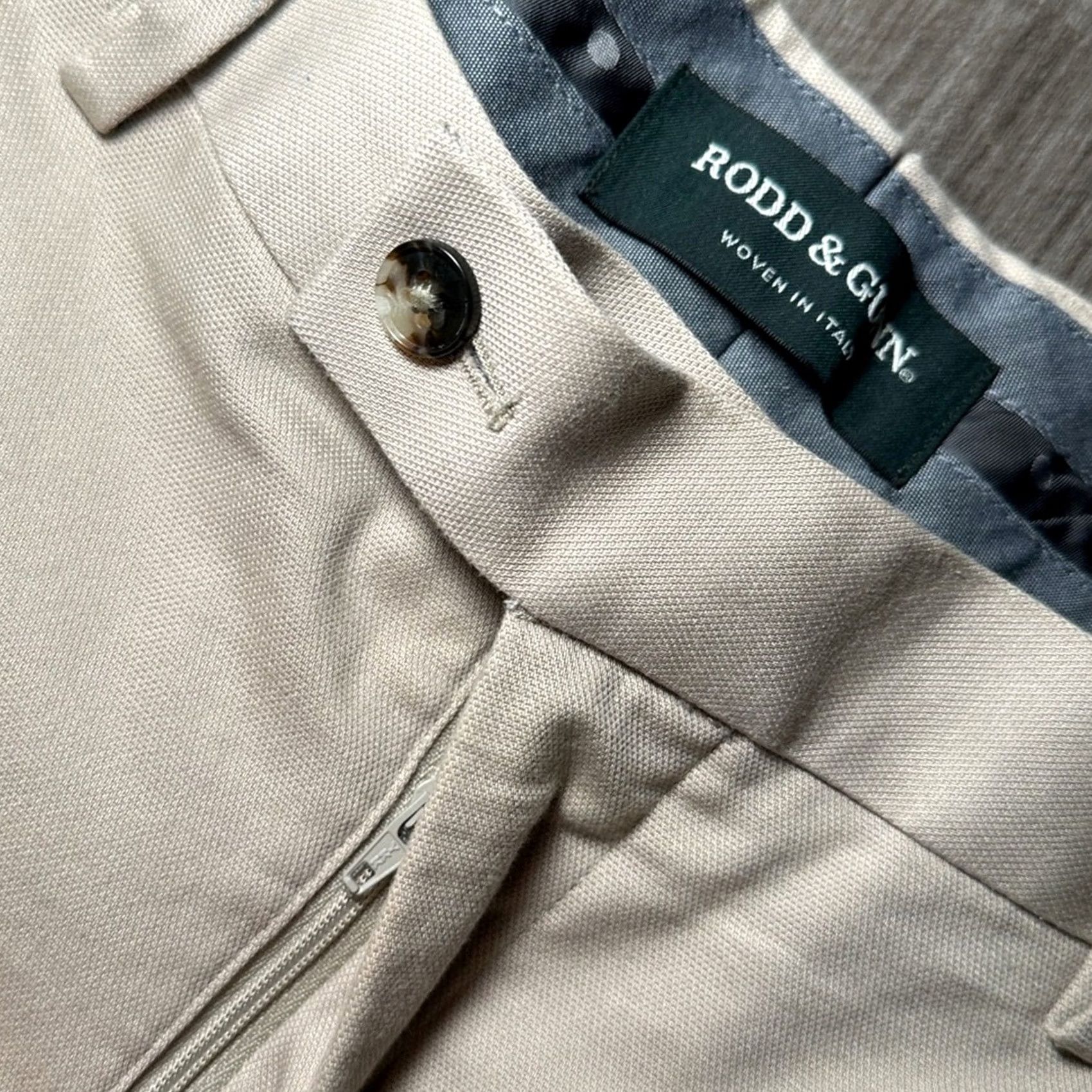 Rodd & Gunn Rodd & Gunn Finchley Chino Pants - 38 Regular Tan Mens Chino 38 Inseam 30 Size US 38 / EU 54 - 7 Thumbnail