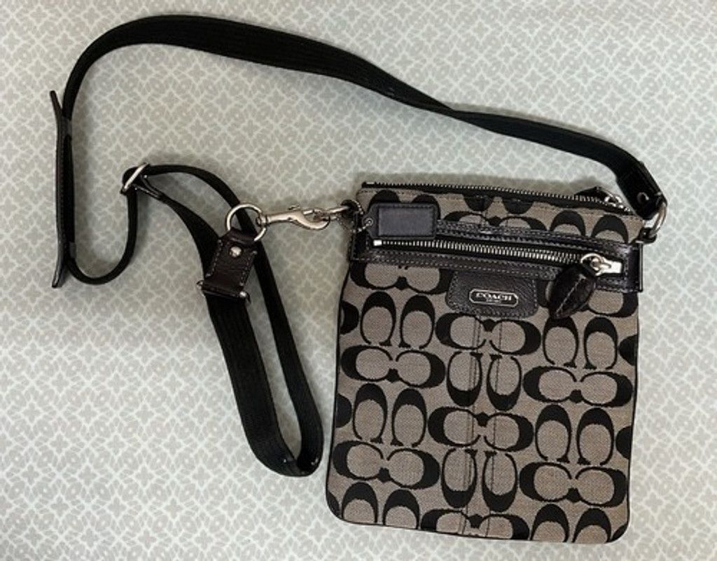 Coach Coach Cavan Signature Leather Trim Crossbody Bag 8.5" X 7" Size ONE SIZE - 9 Thumbnail