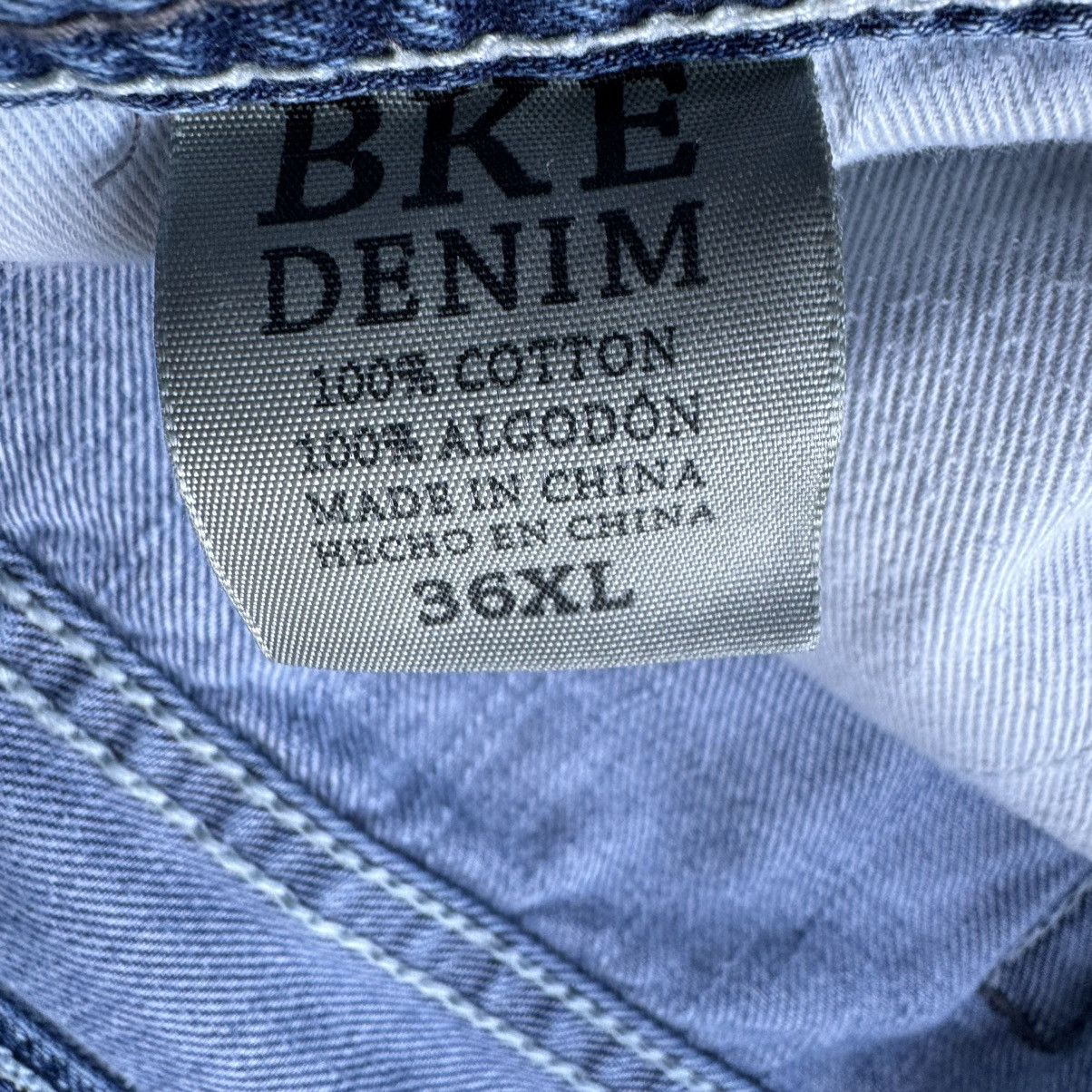 BKE × JNCO × Southpole Vintage Y2K Thrashed Baggy Loose BKE Skater Jeans 34 Size US 34 / EU 50 - 8 Thumbnail
