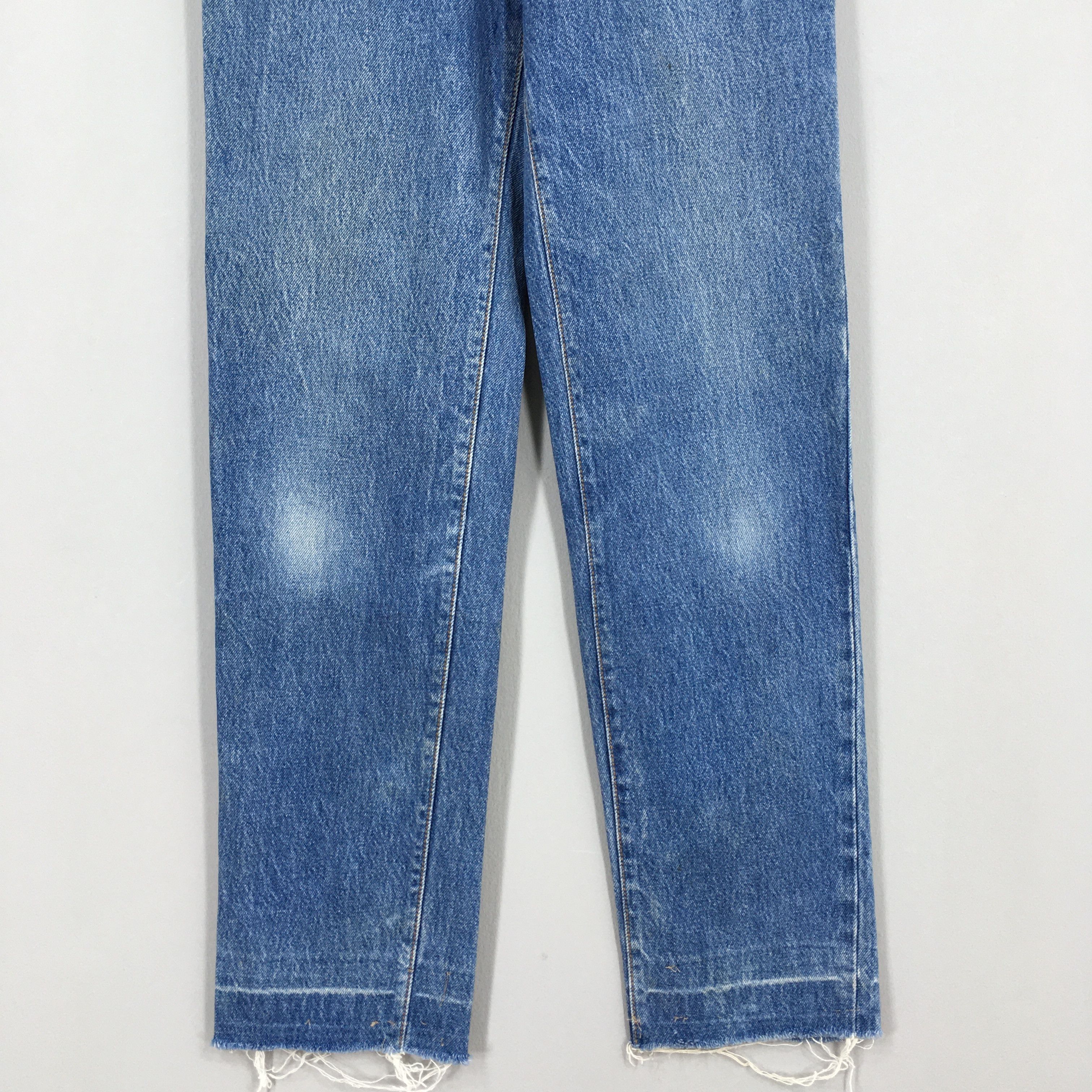 Levi's Size 23x30 Vintage 90s Levi's 501 Faded Blue Jeans S384 Size 23" - 4 Thumbnail