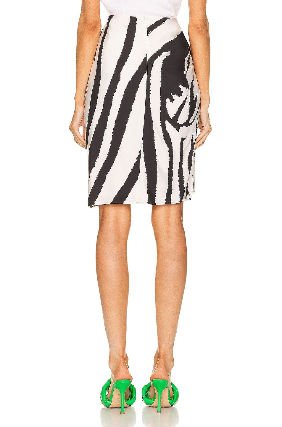 Bottega Veneta o1loc1c0824 708206 Skirt in Black/White Size 24" / US 00 / IT 34 - 3 Thumbnail