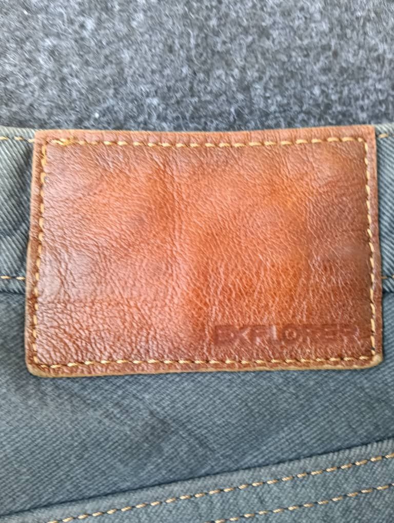 Japanese Brand KUSHITANI EXPLORER Genuine Cow Hide Leather Motorcycle Jeans Size US 28 / EU 44 - 3 Thumbnail