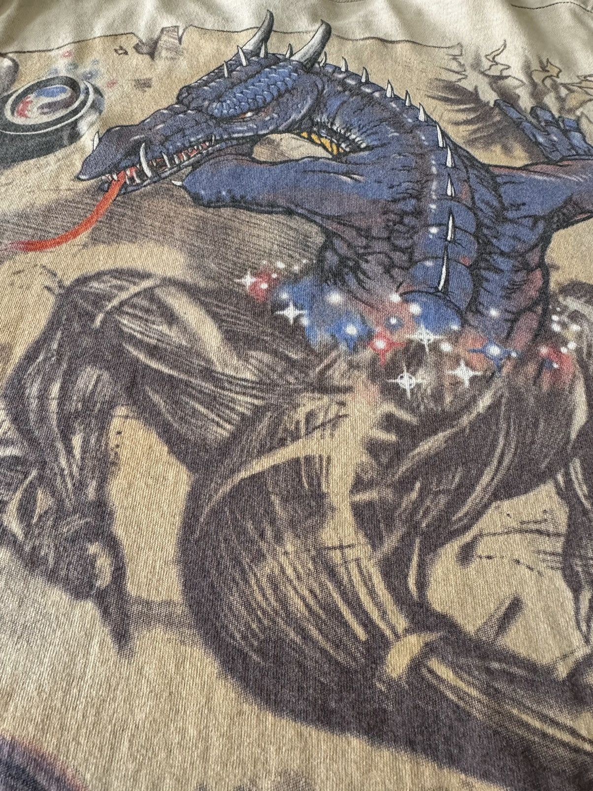 Liquid Blue 1997 Draco Horriblis Orbit Dragon 90s VTG Liquid Blue Shirt Size US L / EU 52-54 / 3 - 5 Thumbnail