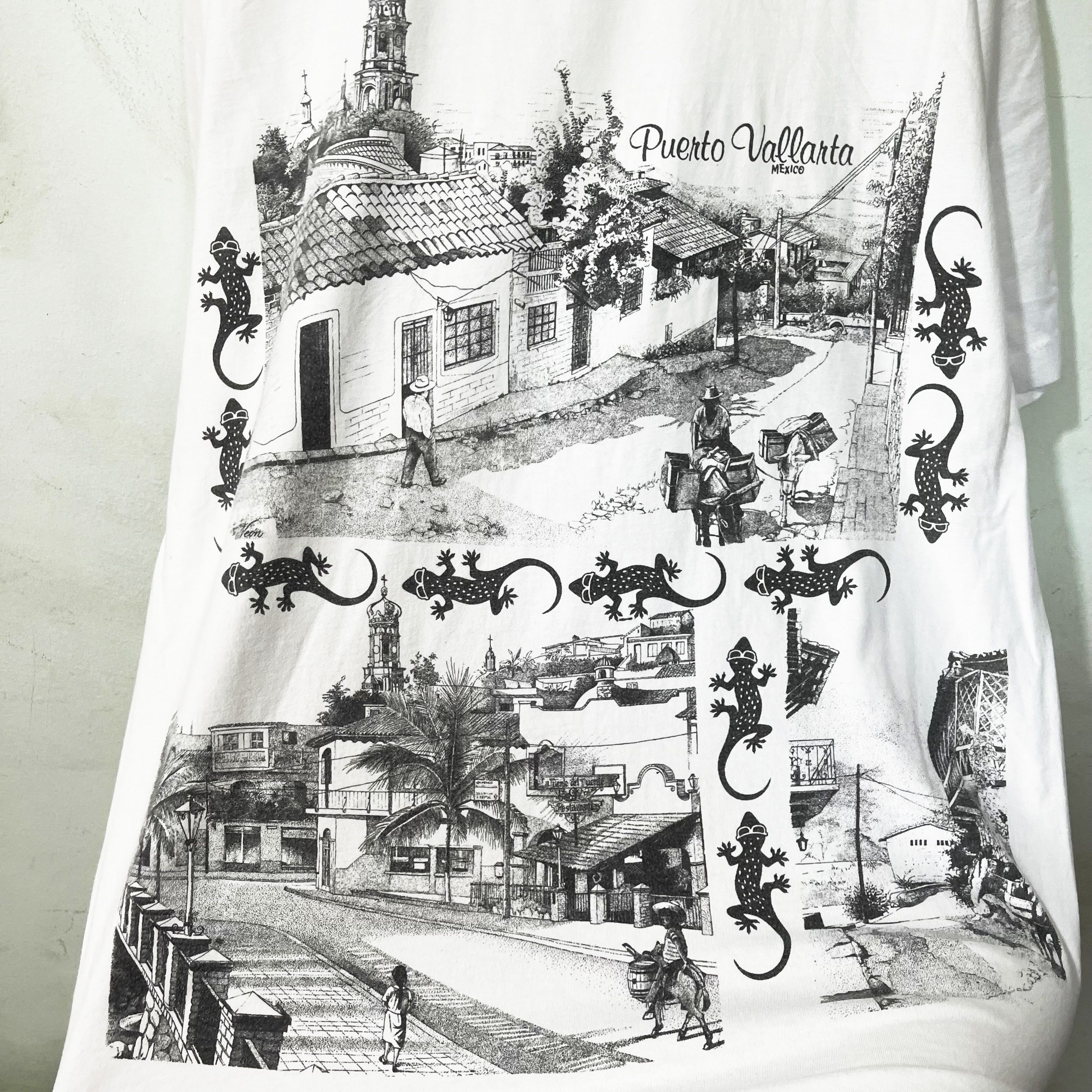 Vintage Vintage 90s Puerto Vallarta Mexico T-Shirt Size US XL / EU 56 / 4 - 2 Thumbnail