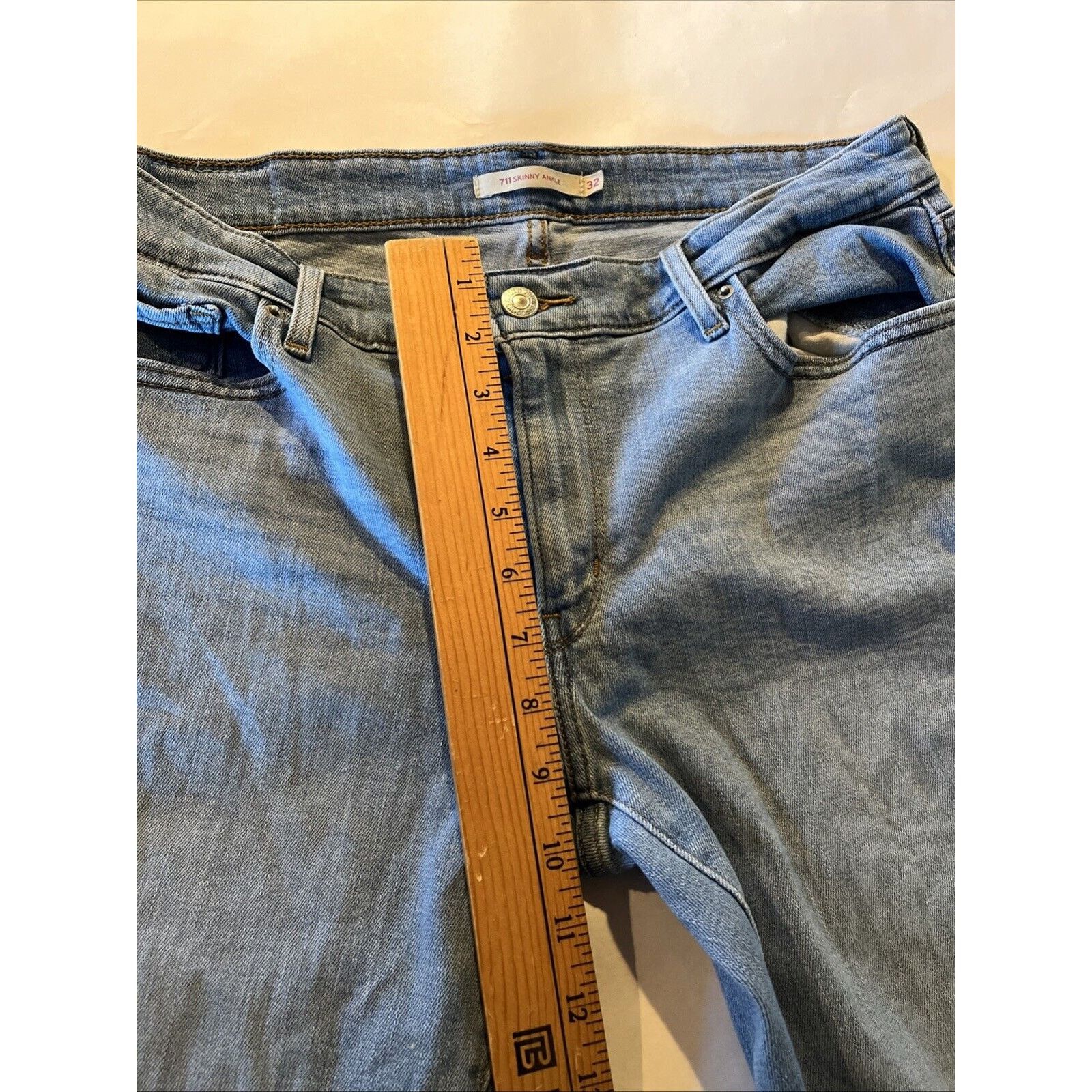 Levi's Levi’s 711 Jeans 32x27 Blue Skinny Ankle Mid Rise Stretch Size 32" / US 10 / IT 46 - 9 Thumbnail