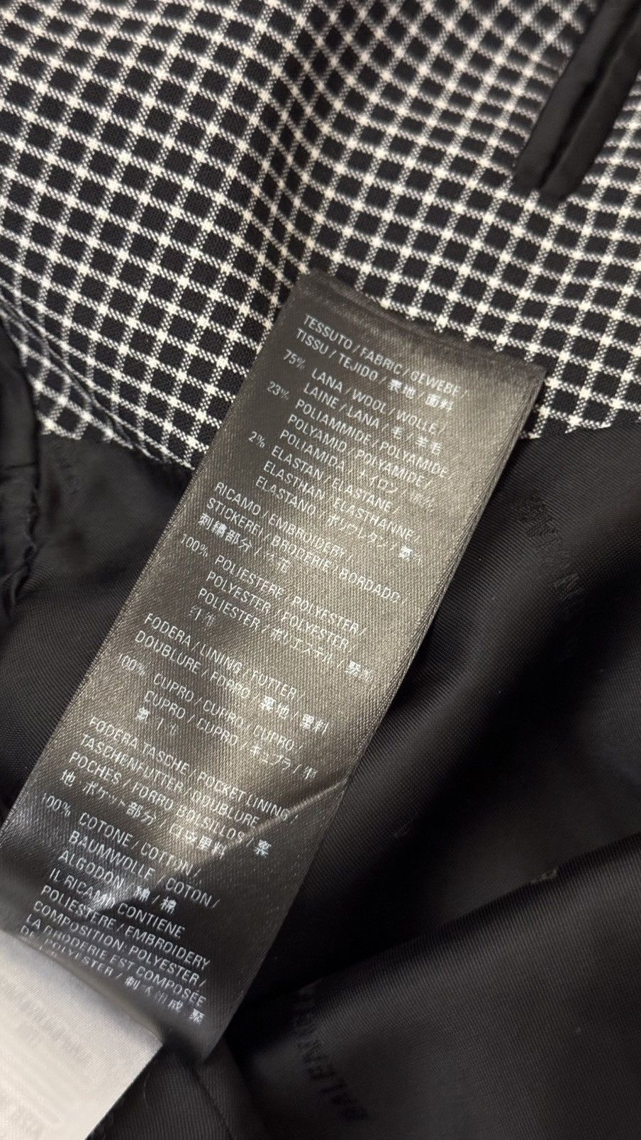 Balenciaga Balenciaga Check Pattern Tailored Jacket Size 46R - 9 Thumbnail