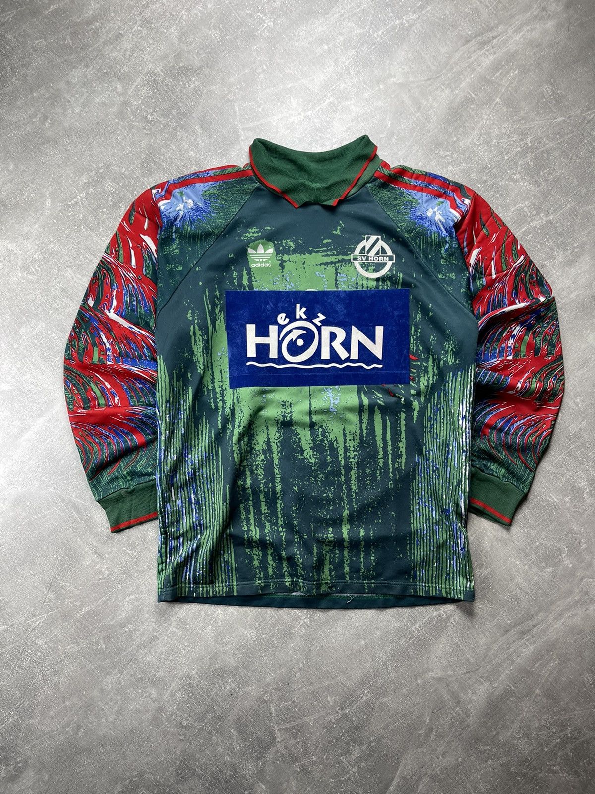 Adidas Vintage Adidas SV Horn Goalkeeper Jersey Vintage Graphic Size US L / EU 52-54 / 3 - 2 Thumbnail