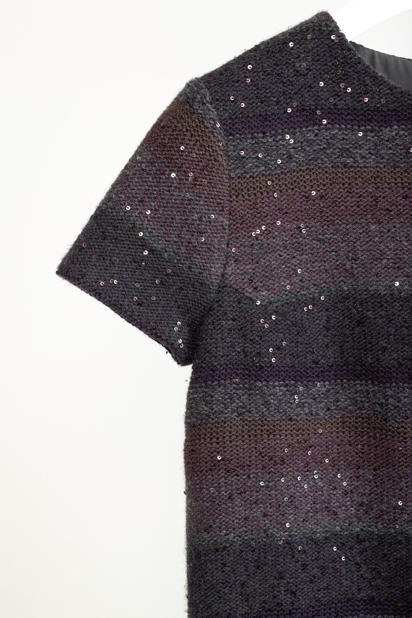Brunello Cucinelli Brunello Cucinelli Striped Sequined Short-Sleeve Sweater Size M / US 6-8 / IT 42-44 - 5 Thumbnail